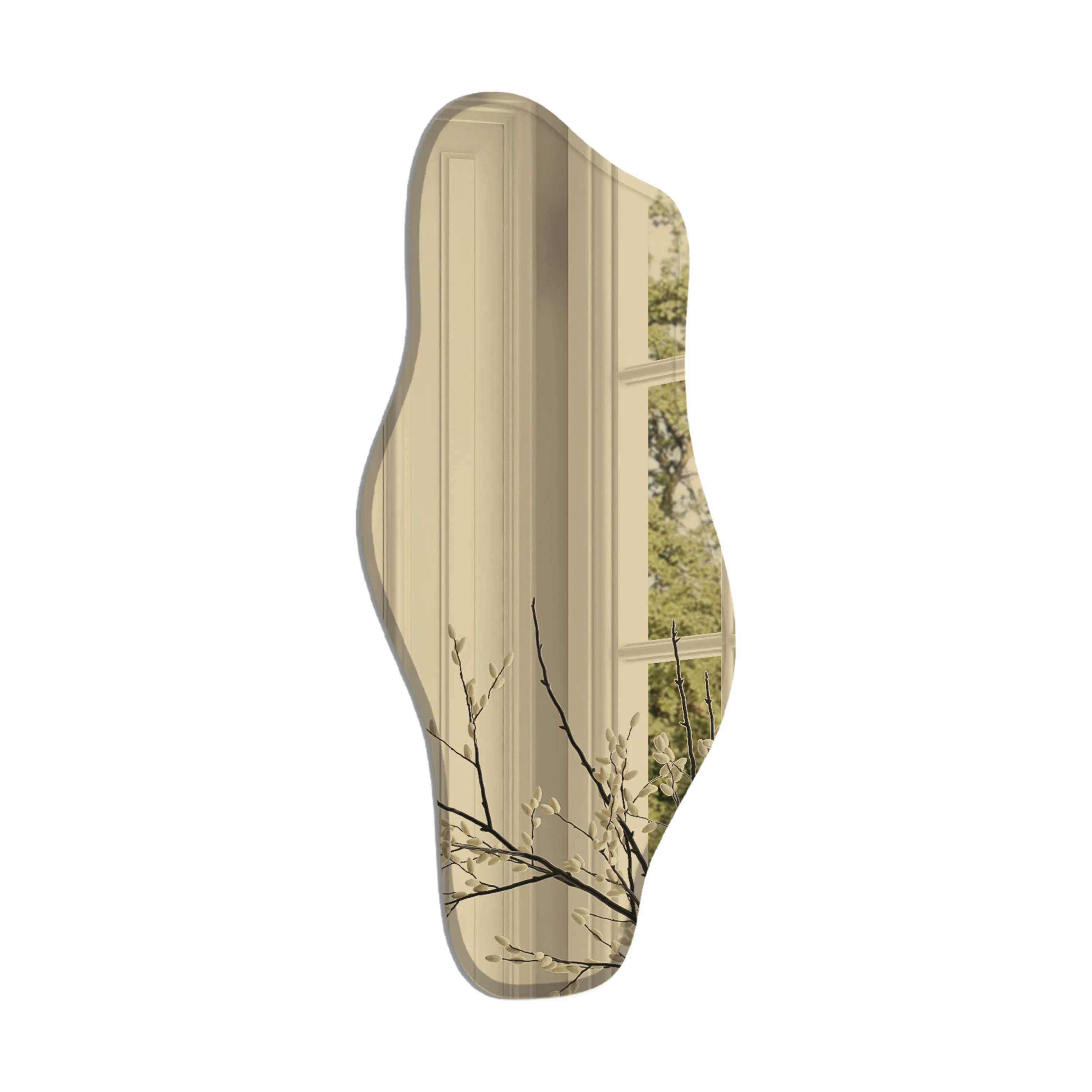 Incado Spejle Wave Spejl i Guld, 1