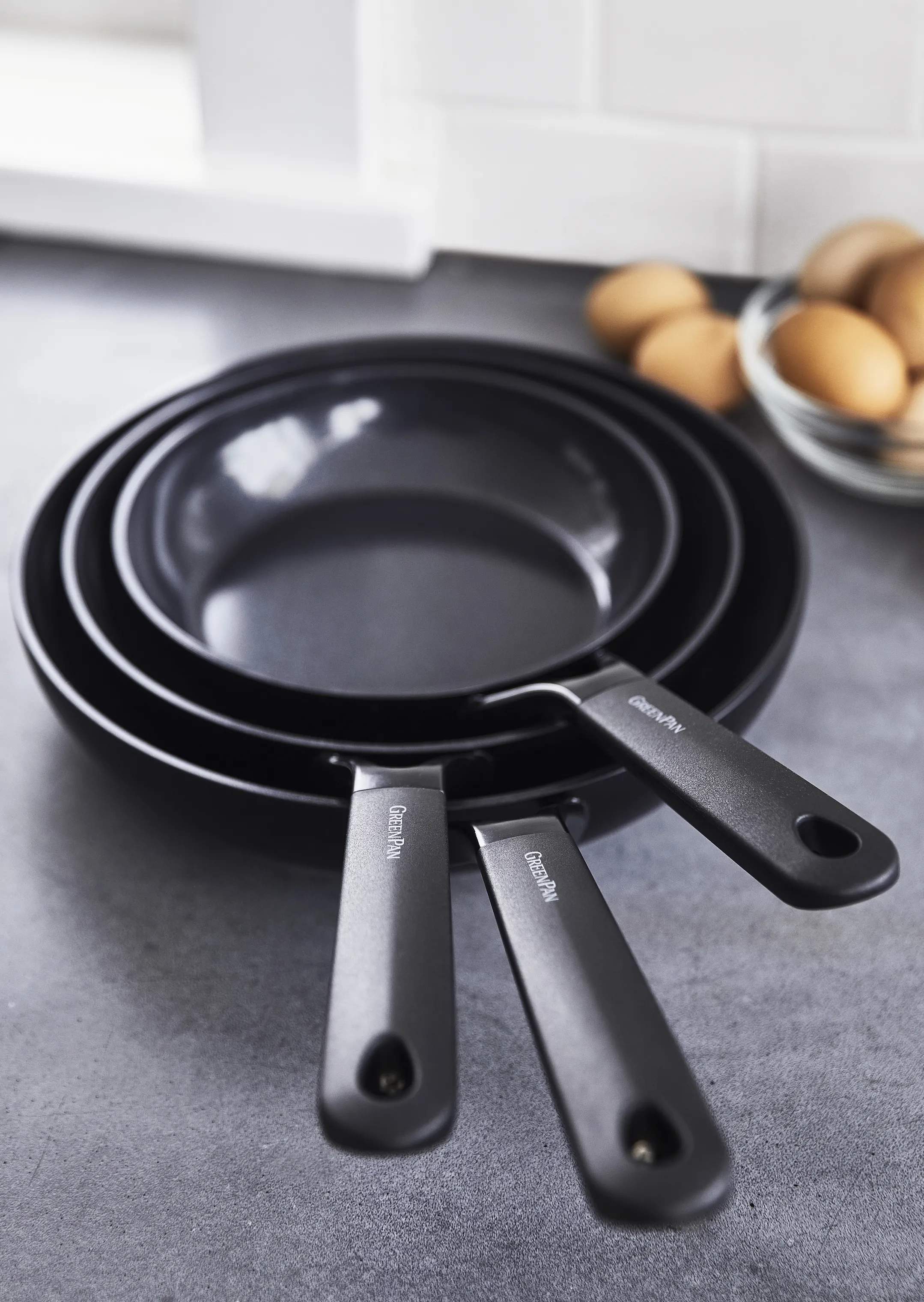 Greenpan Stegepander Smartshape Pande i Sort, 28 cm, 3