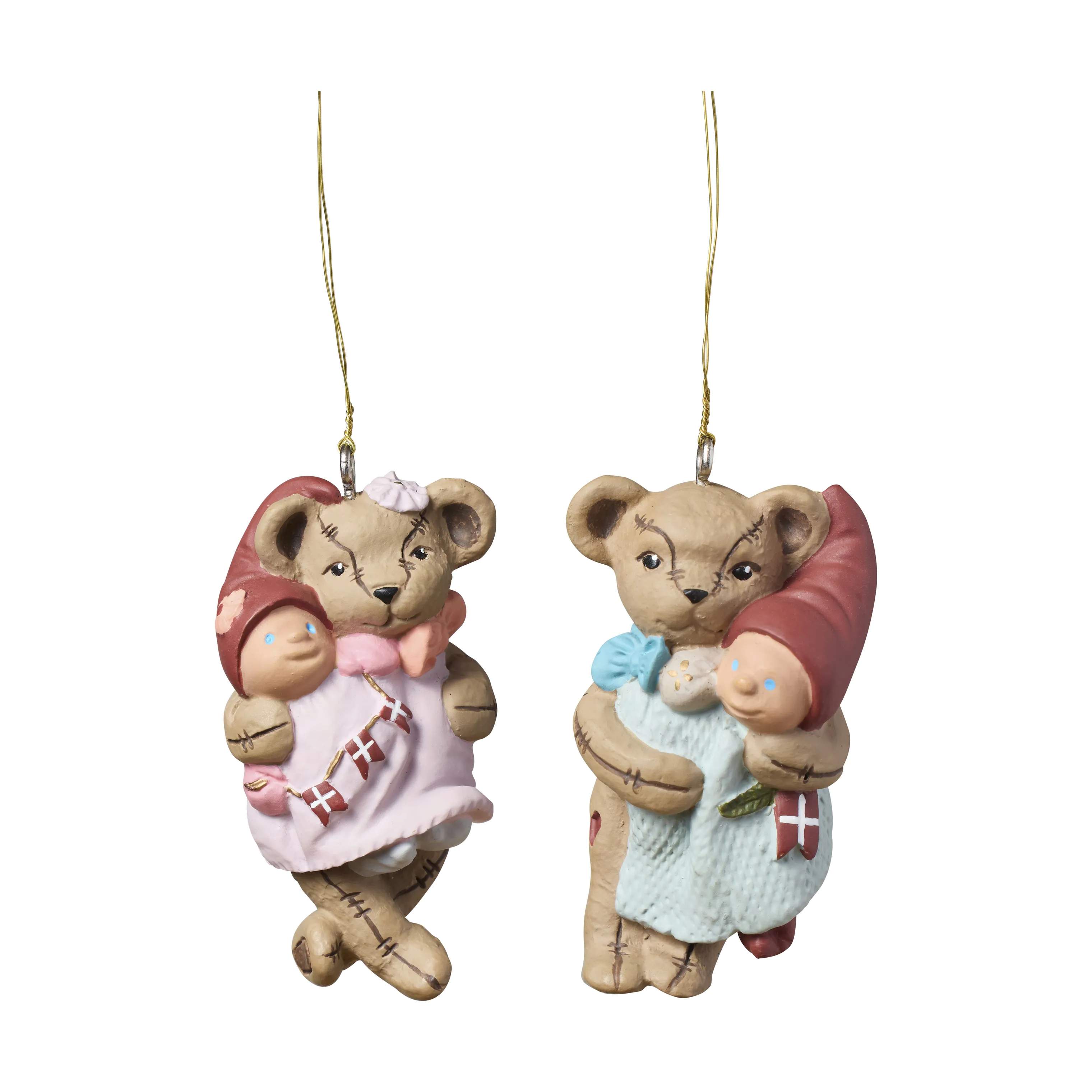 Klarborg Juleophæng Nisserikker 2026 - 2 stk. i Multifarvet, 1