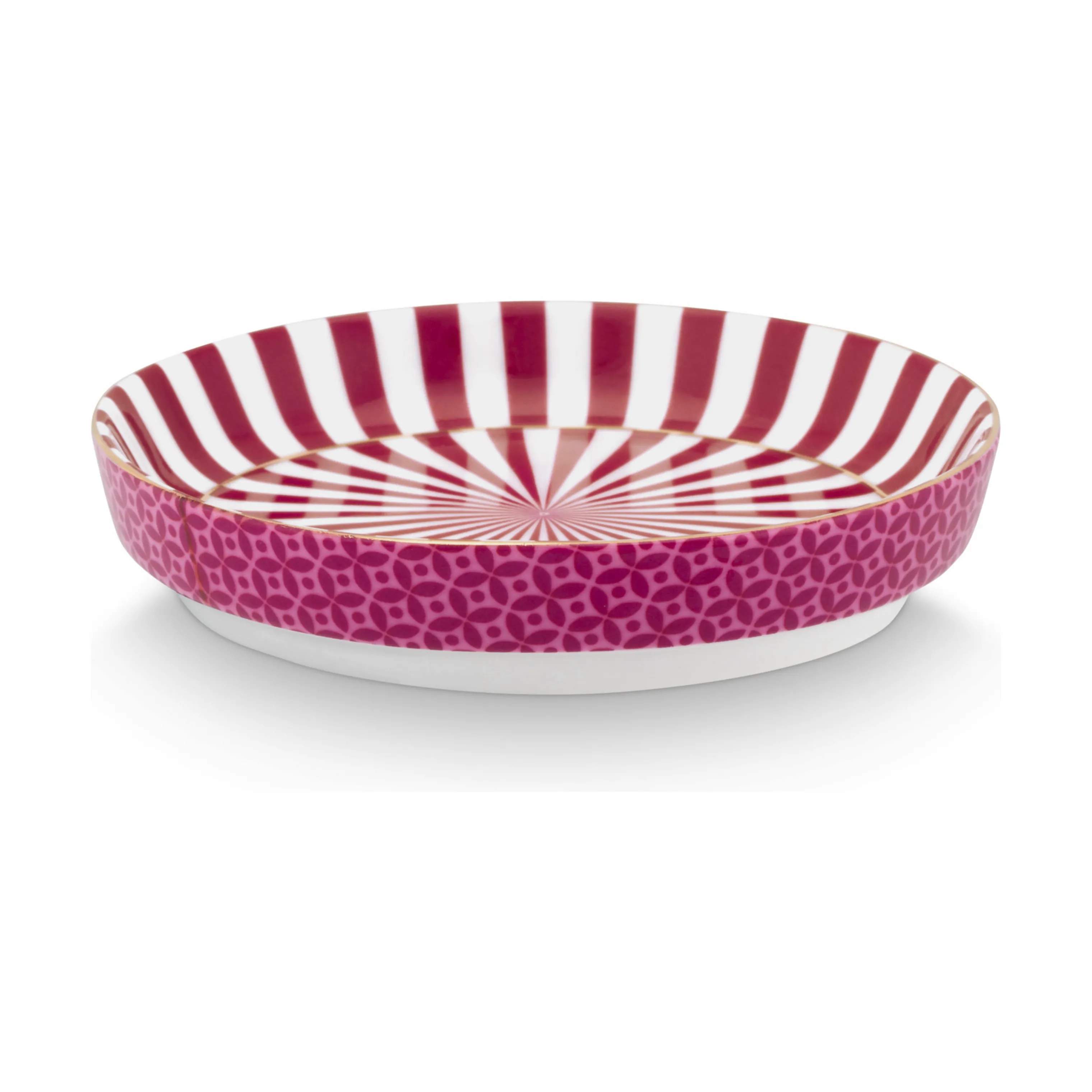 PIP Studio Krus og kopper uden hank Dot delight Royal Krus m. skål - 2 dele i Royal Stripes & Tea Tip lyserød, 3