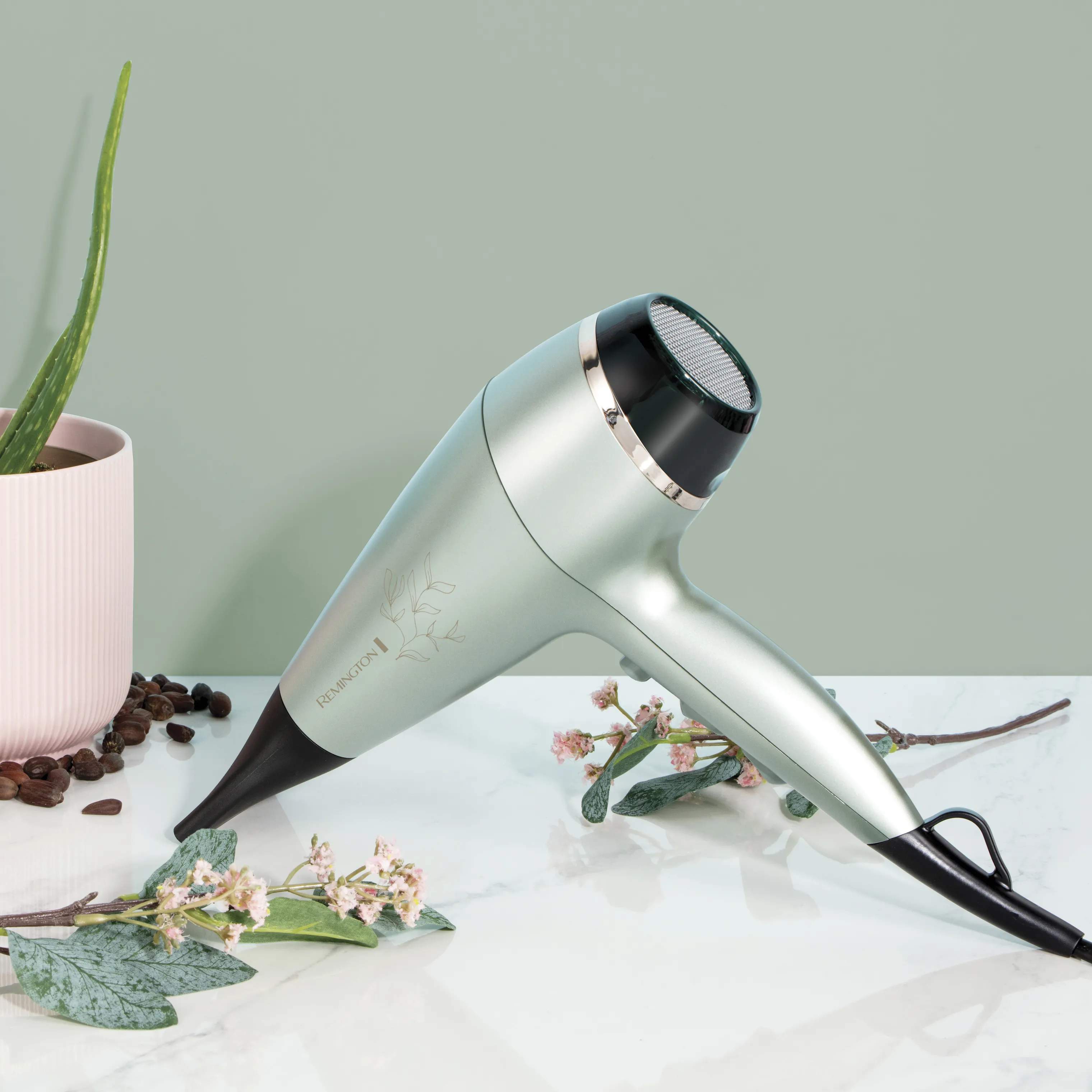 Remington Hårtørrere Botanicals Hårtørrer i grøn, 2