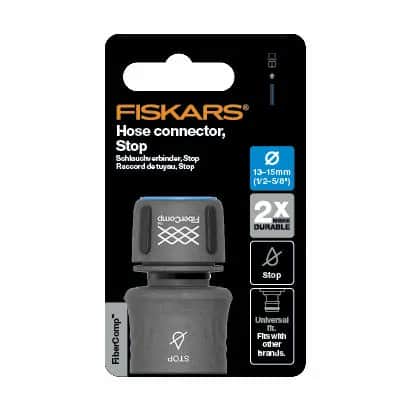 Fiskars Haveslanger FiberComp Kvikkobling i Sort, 3