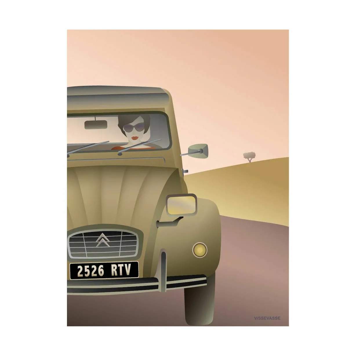 Vissevasse plakater Plakat 2CV Citroën