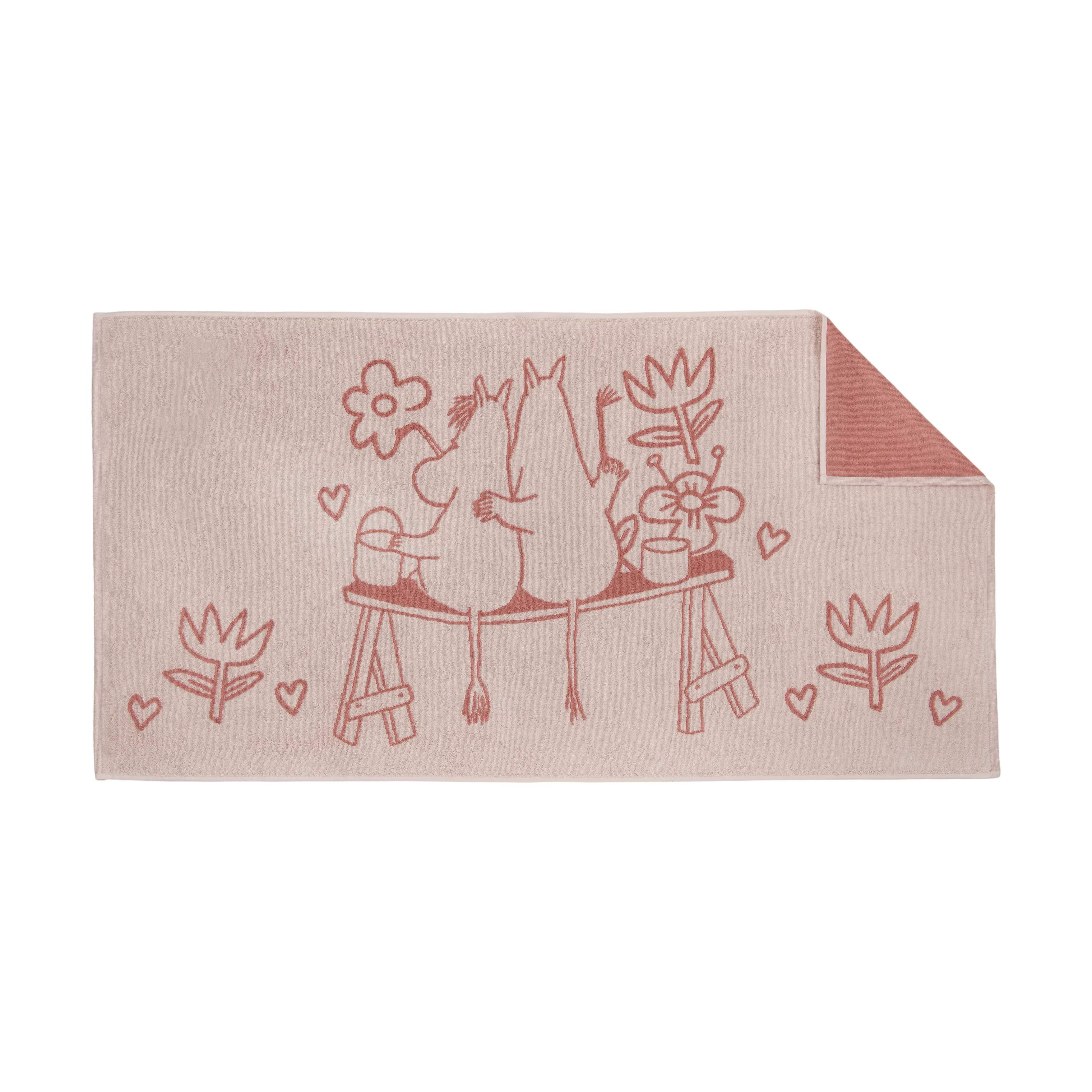 Moomin Arabia Håndklæder Love Håndklæde i B70 x L140 cm, 1