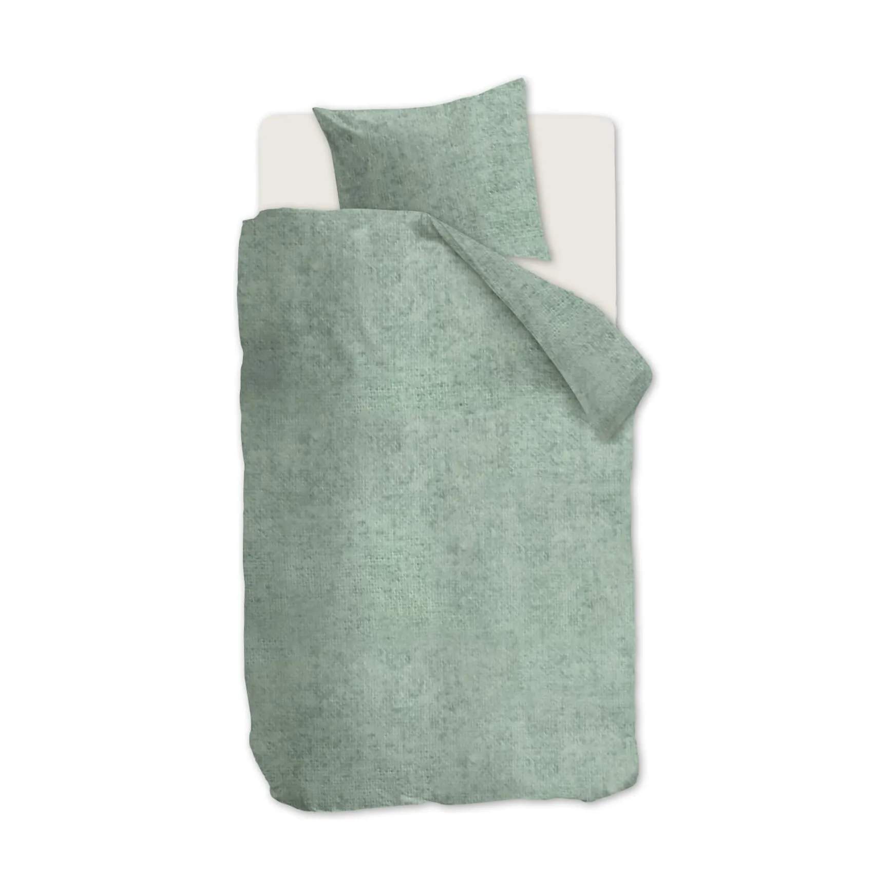 BeddingHouse Sengetøj Frost Sengesæt i Grey Green, B140 x L200 cm, 1