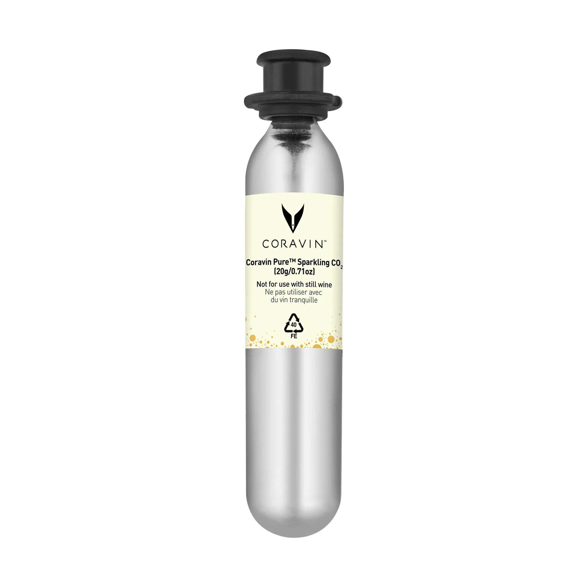 Coravin Vinpumper Sparkling Kapsel - 6 stk. i Sølvfarvet, 2