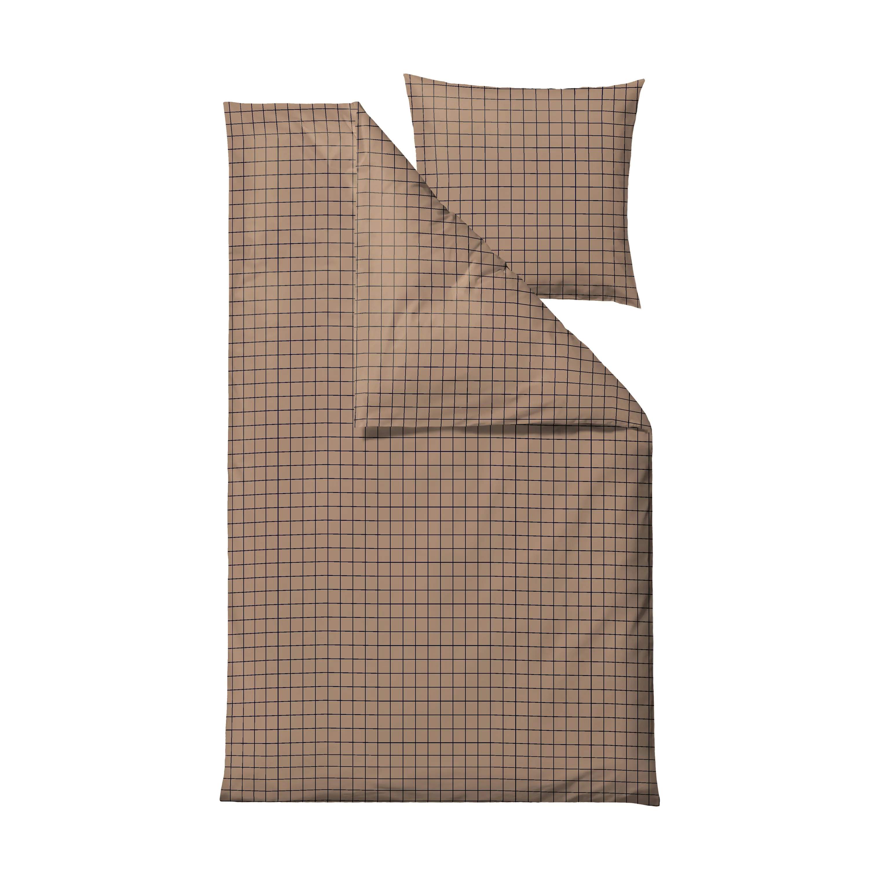 Sengetøj 140x220 vista warm taupe, warm taupe, large