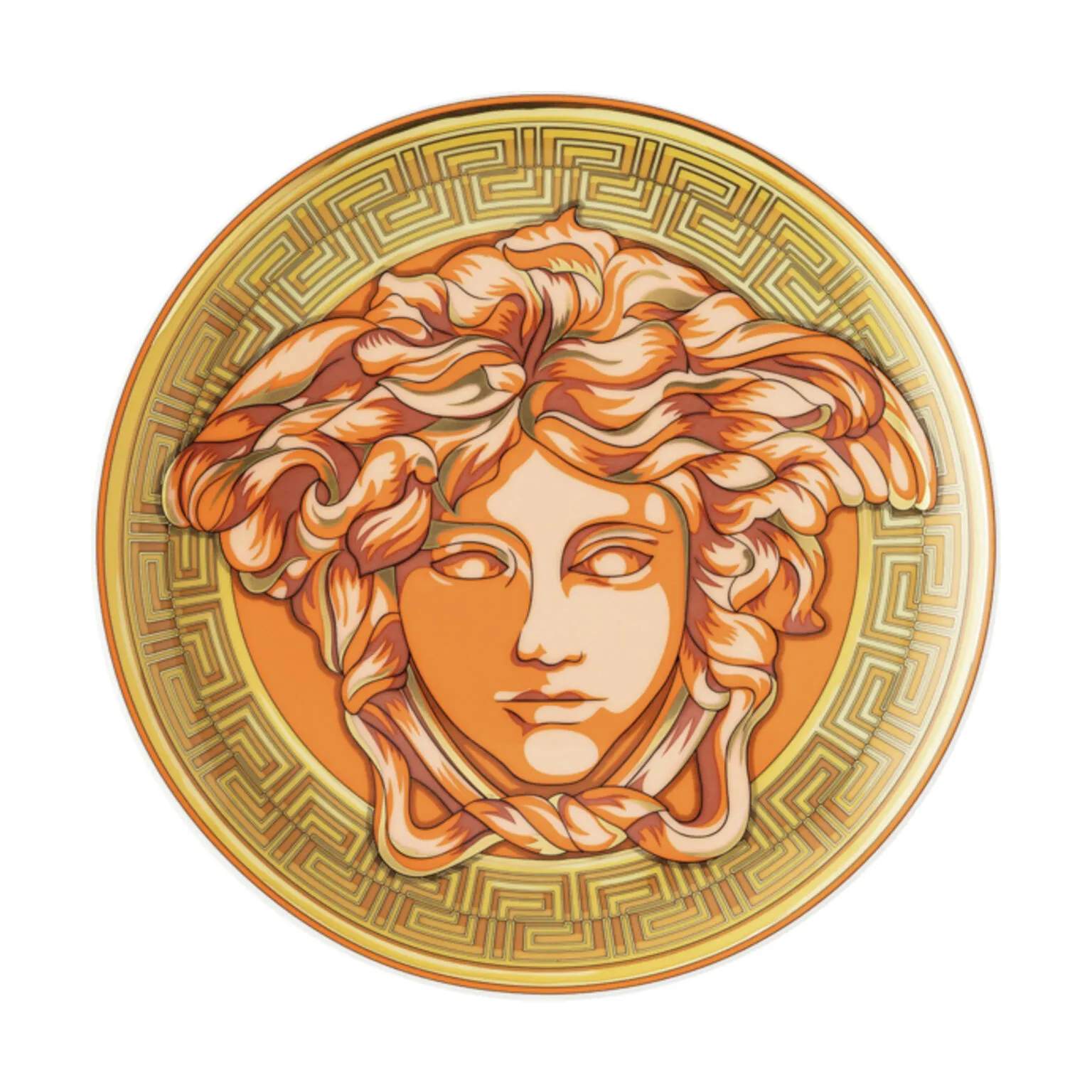 Orange Coin Kagetallerken, orange, large
