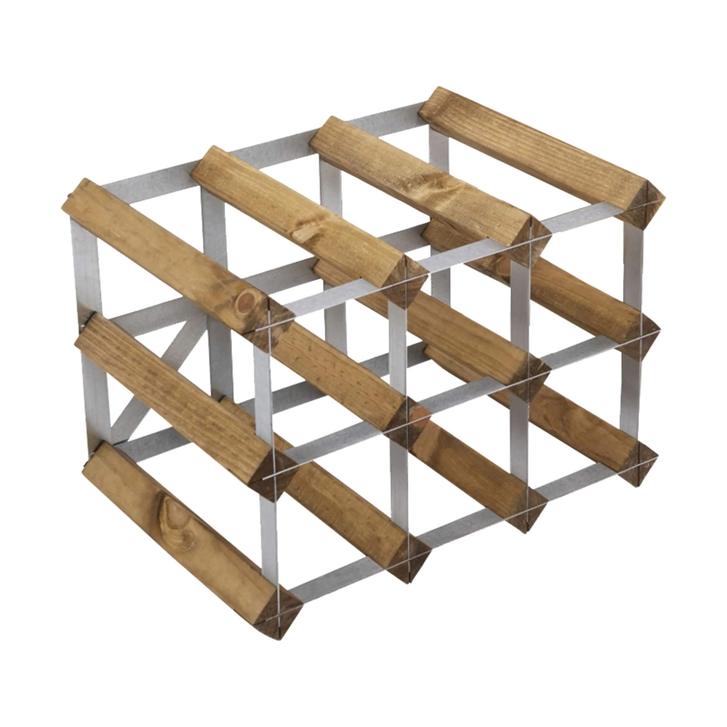Traditional Wine Racks Vinreoler Vinreol i Lys Egetræ, 1