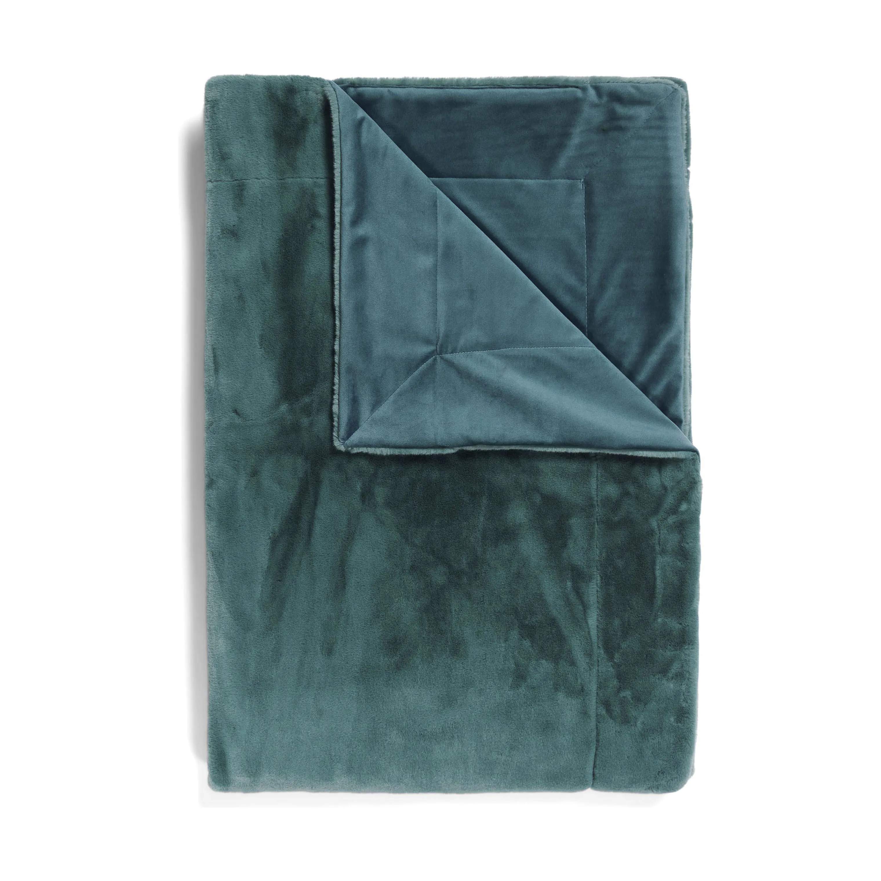 Essenza Plaider Furry Plaid i Reef Green, B150 x L200 cm, 1