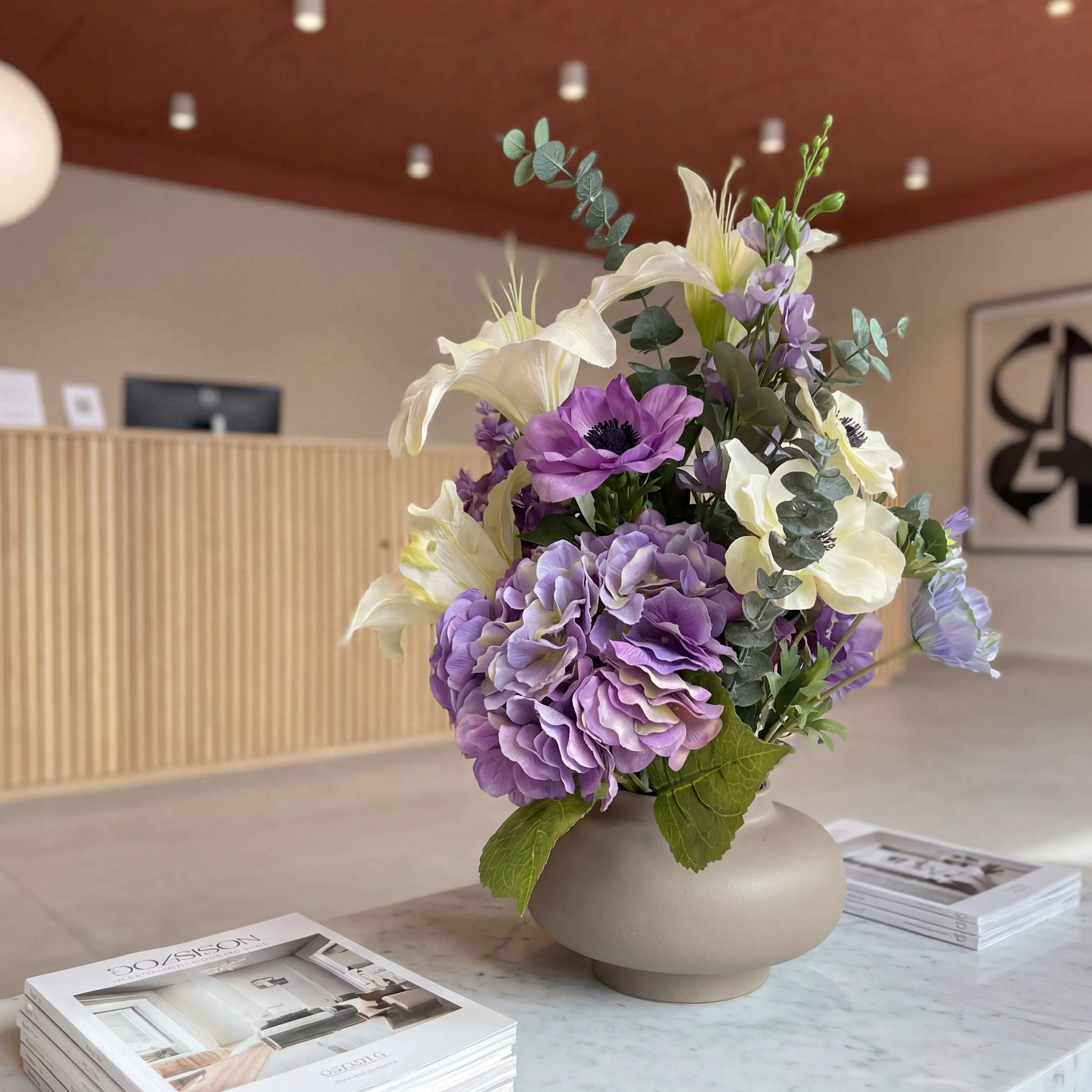 everbloom Kunstige blomster Kunstig Blomsterbuket i Freja, 6