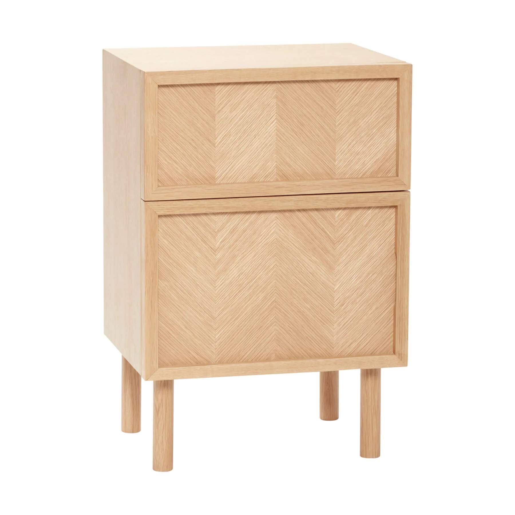 Hübsch Sengeborde Herringbone Sengebord i Natur, 1