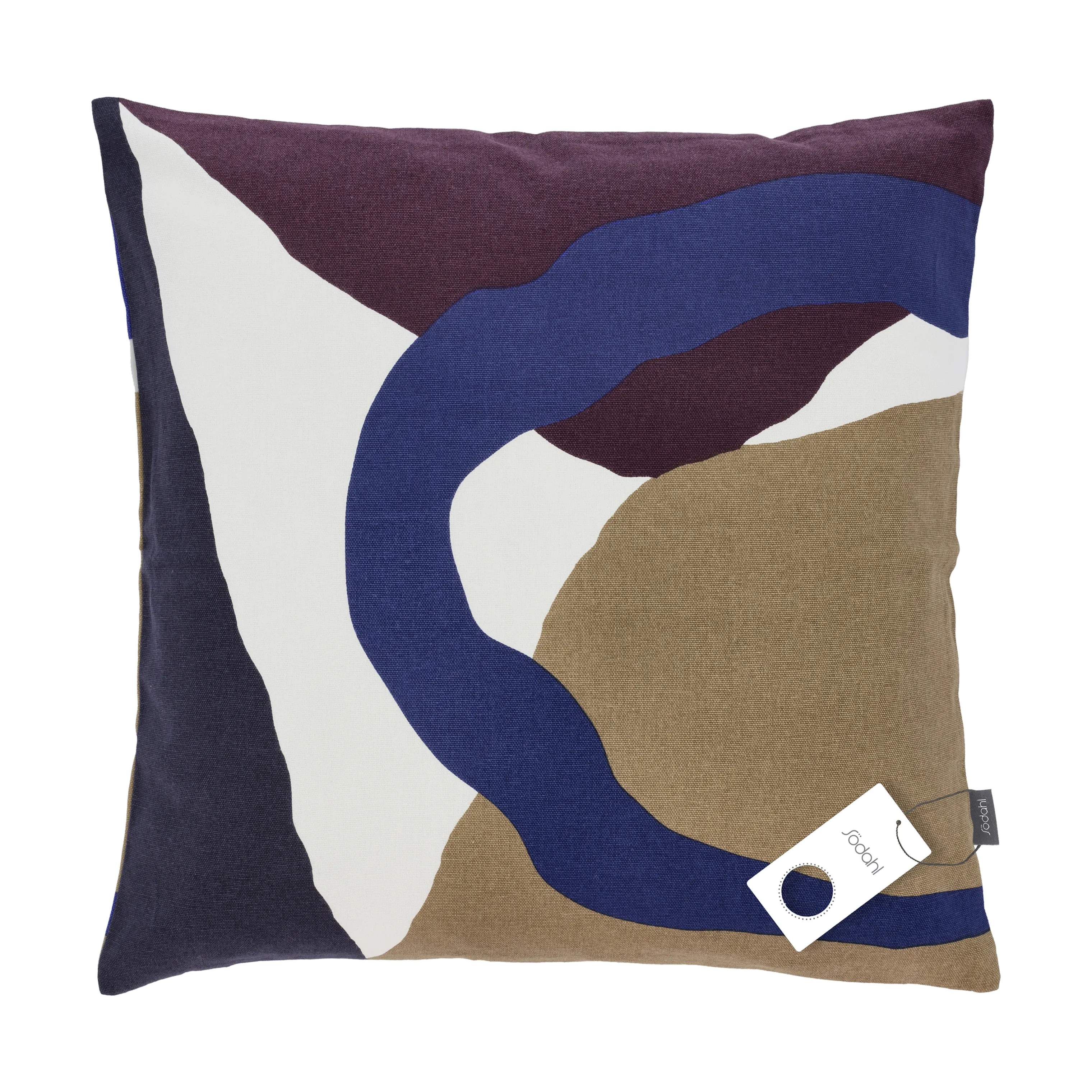 Södahl Pyntepuder Collage Pude i Royal Blue, 3
