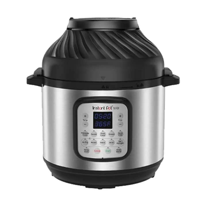 Trykkoger og Airfryer, sort/sølv, large