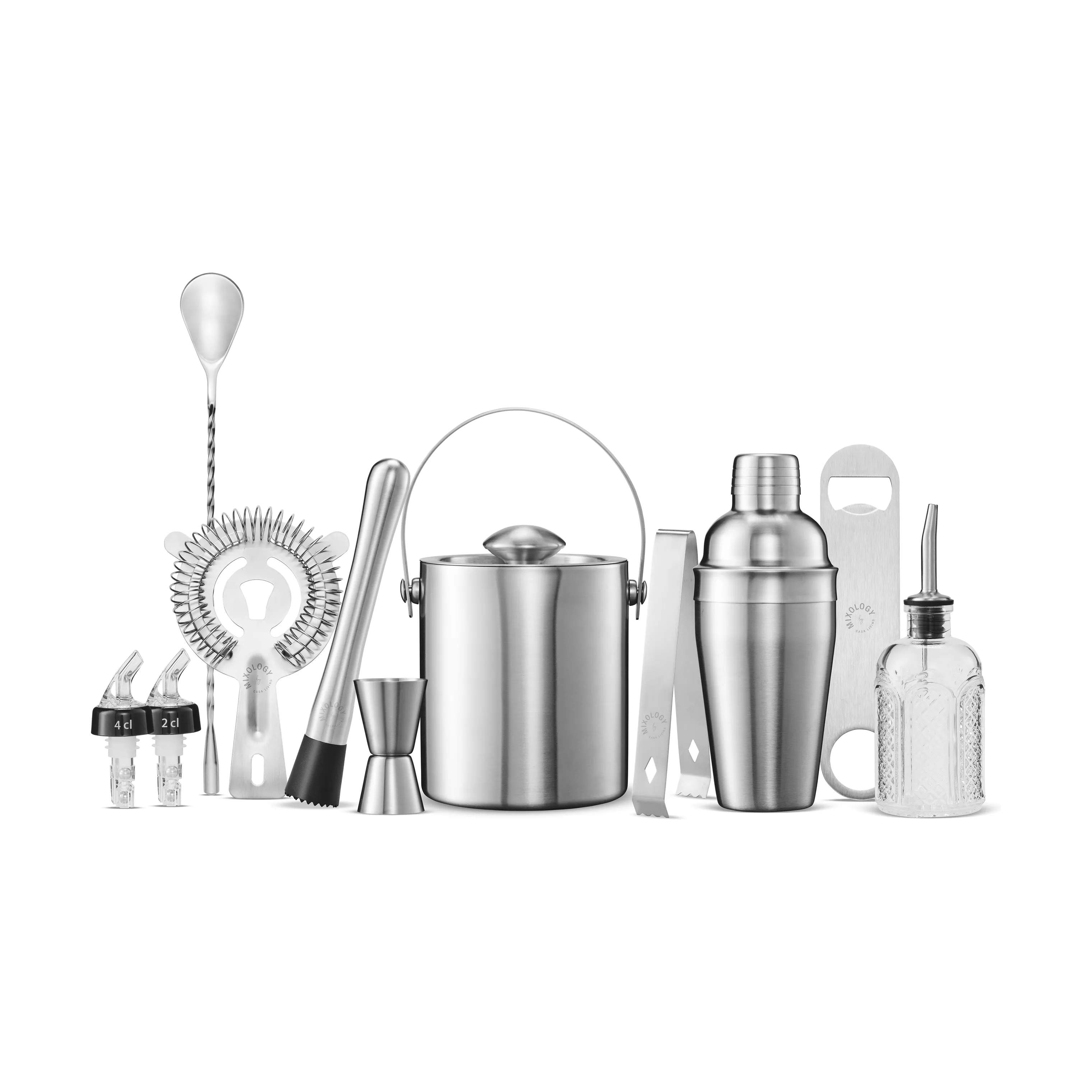 Mixology by CASA Living Øvrigt bartilbehør Mixology Barsæt - 10 Dele i stål, 1