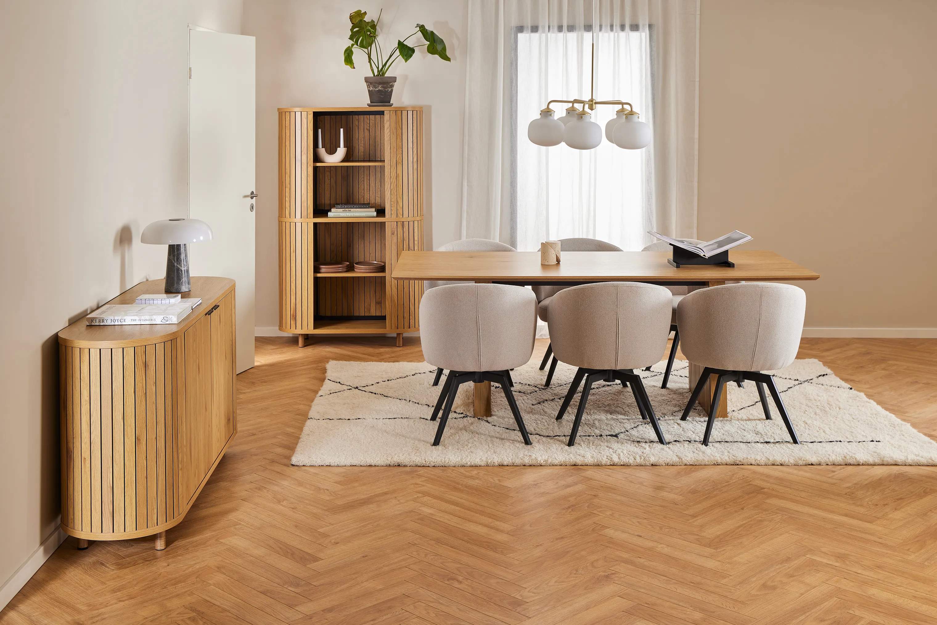 CASA Living Spisebordsstole Darlene Spisebordsstol i Beige, 2