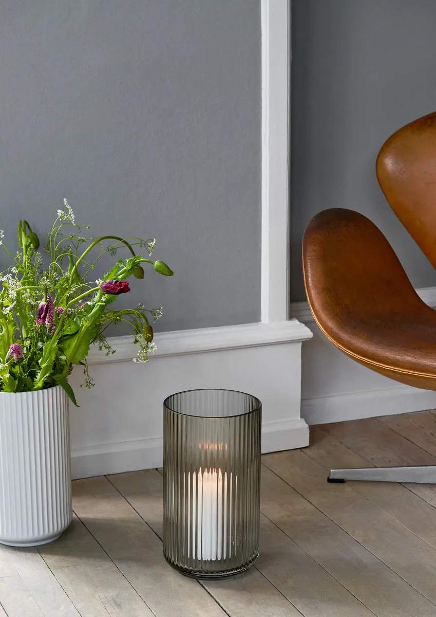 Lyngby Porcelæn Vaser Vase i Smoke, 38 cm, 2