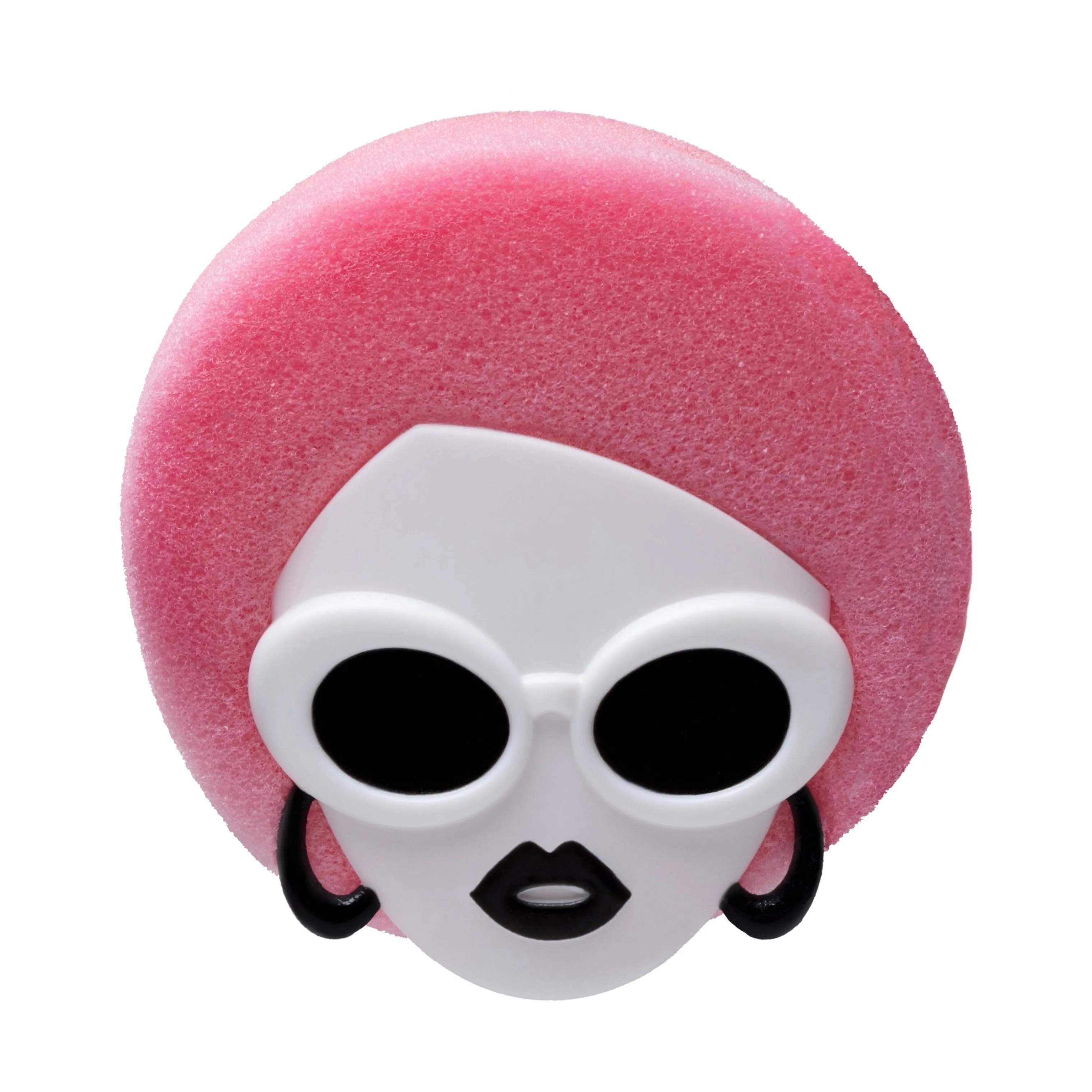 Peleg Design Øvrigt tilbehør til opvask Holder til Skuresvamp -  Dishco Girl i Hvid, Sort, Pink, 1