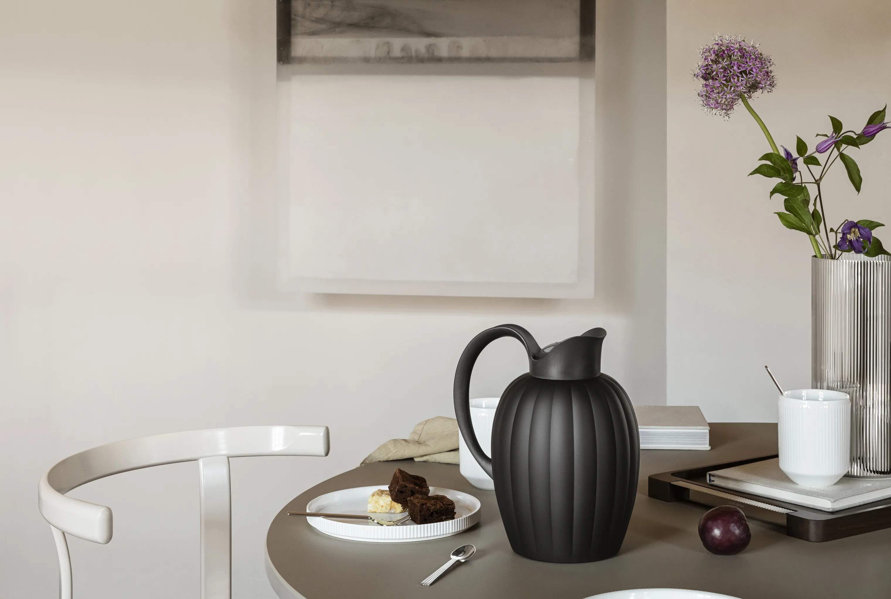 Georg Jensen Termokander Bernadotte Termokande m. trykknap i Black, 1 L, 2