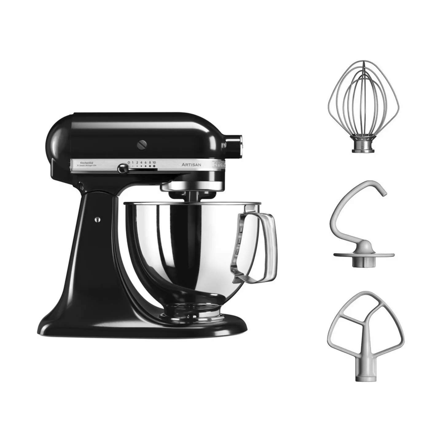 KitchenAid Røremaskiner Artisan Røremaskine 5KSM125EOB i Sort, 4