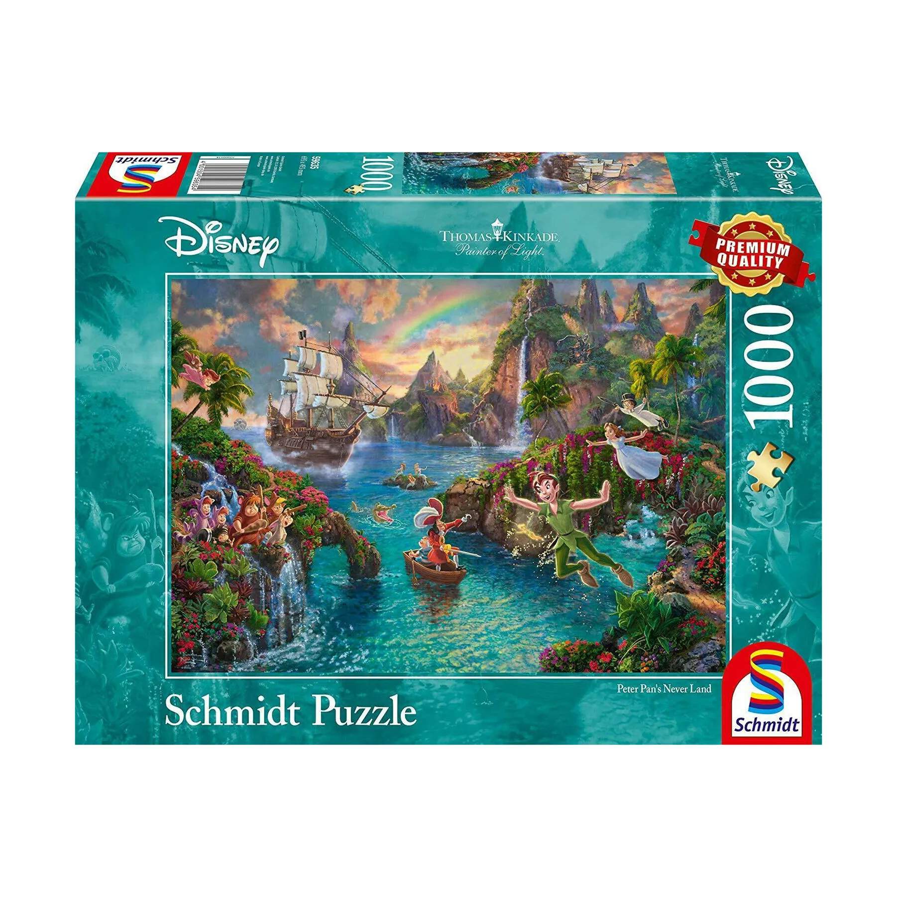 Spilbræt Puslespil Puzzle - Disney Peter Pan i Peter Pan, 1