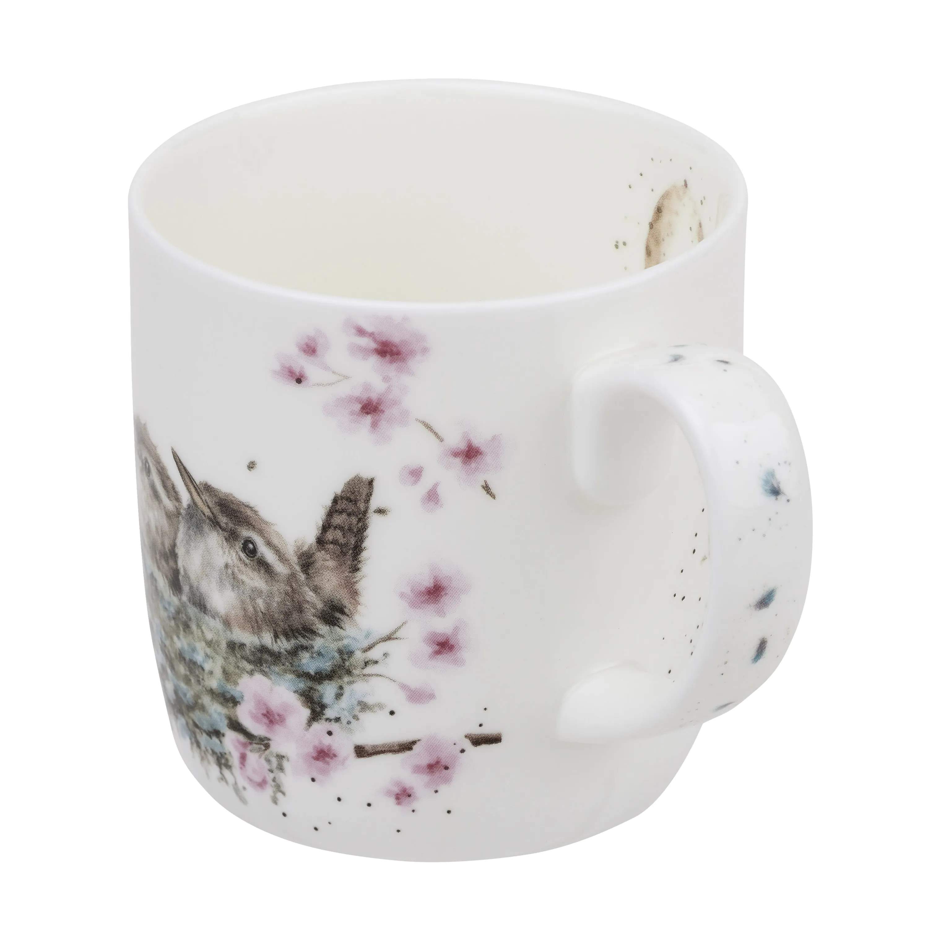 Royal Worcester Krus og kopper med hank Wrendale Krus - Feather nest i Gærdesmutter, 4