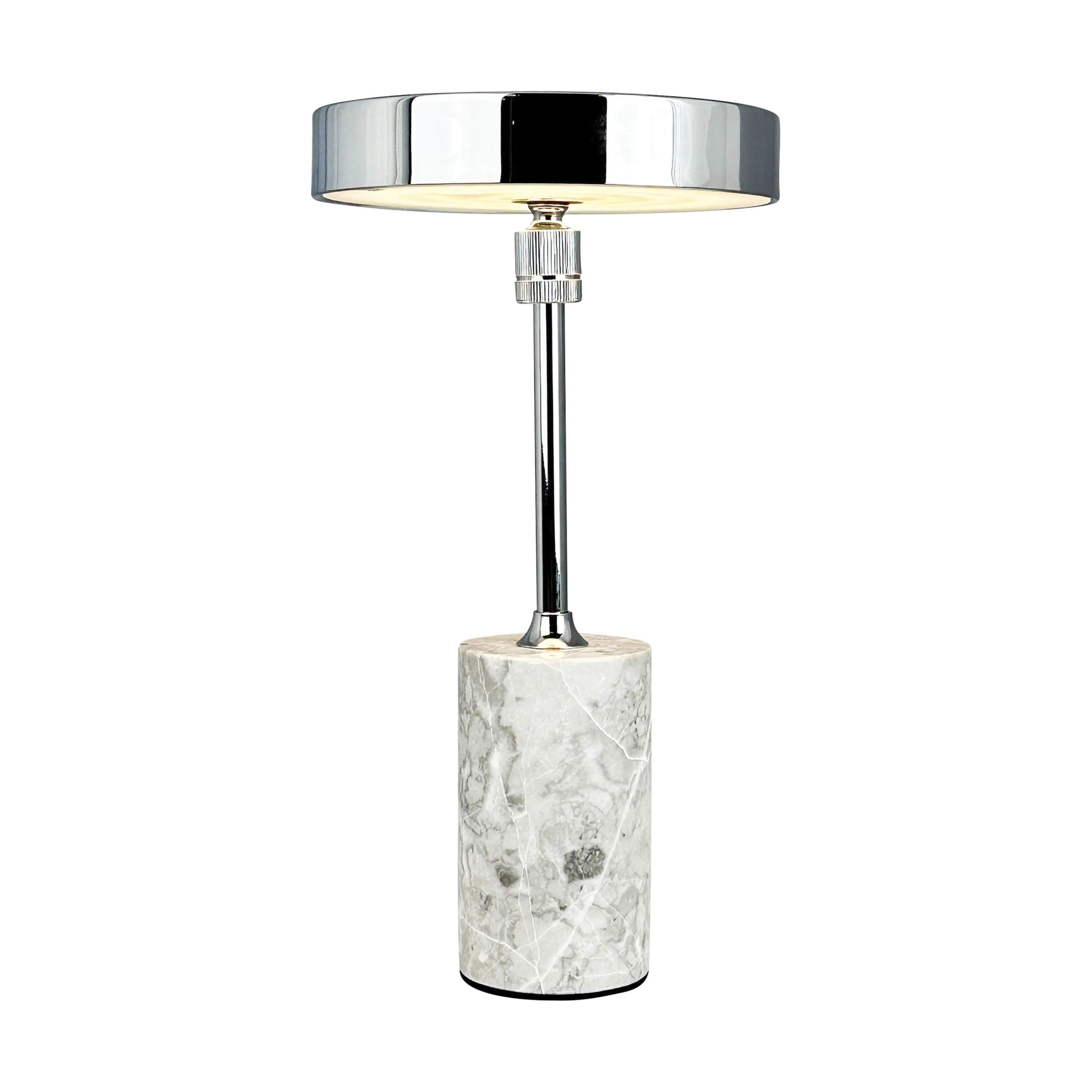 Dyberg Larsen Bordlamper Starlight Bordlampe i Krom/ Grå marmor, 1