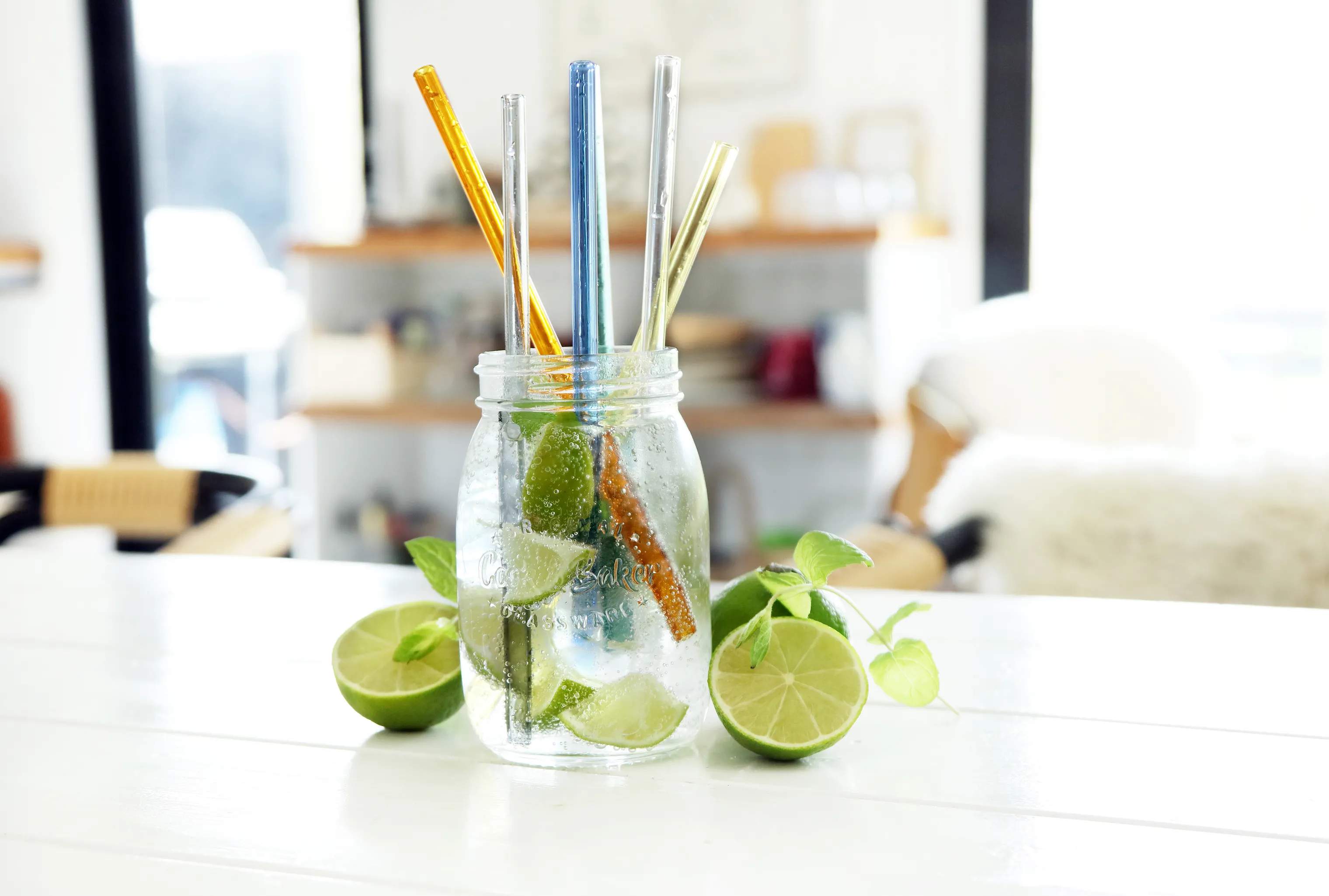 Mixology by CASA Living Øvrigt bartilbehør MIXOLOGY Sugerør - 6 stk. i Gul/røgfarvet/grøn/blå/klar/orange, 2
