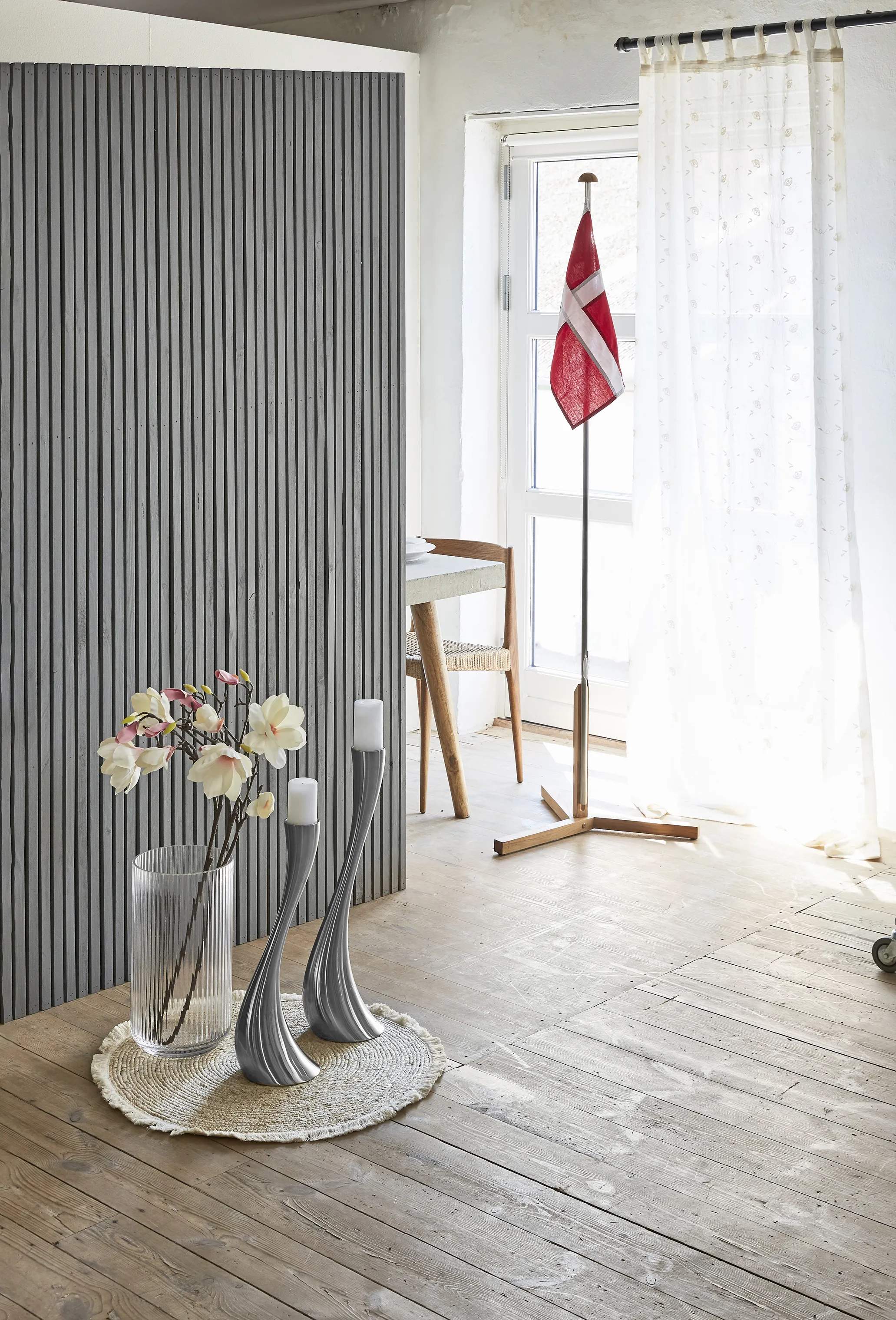Georg Jensen Gulvstage Cobra Gulvstage - Stor i Mat/Stål, 60 cm, 2