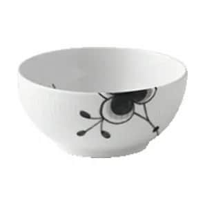 Royal Copenhagen Skåle Sort Mega Riflet Skål i Sort/hvid, 13 cm, 3