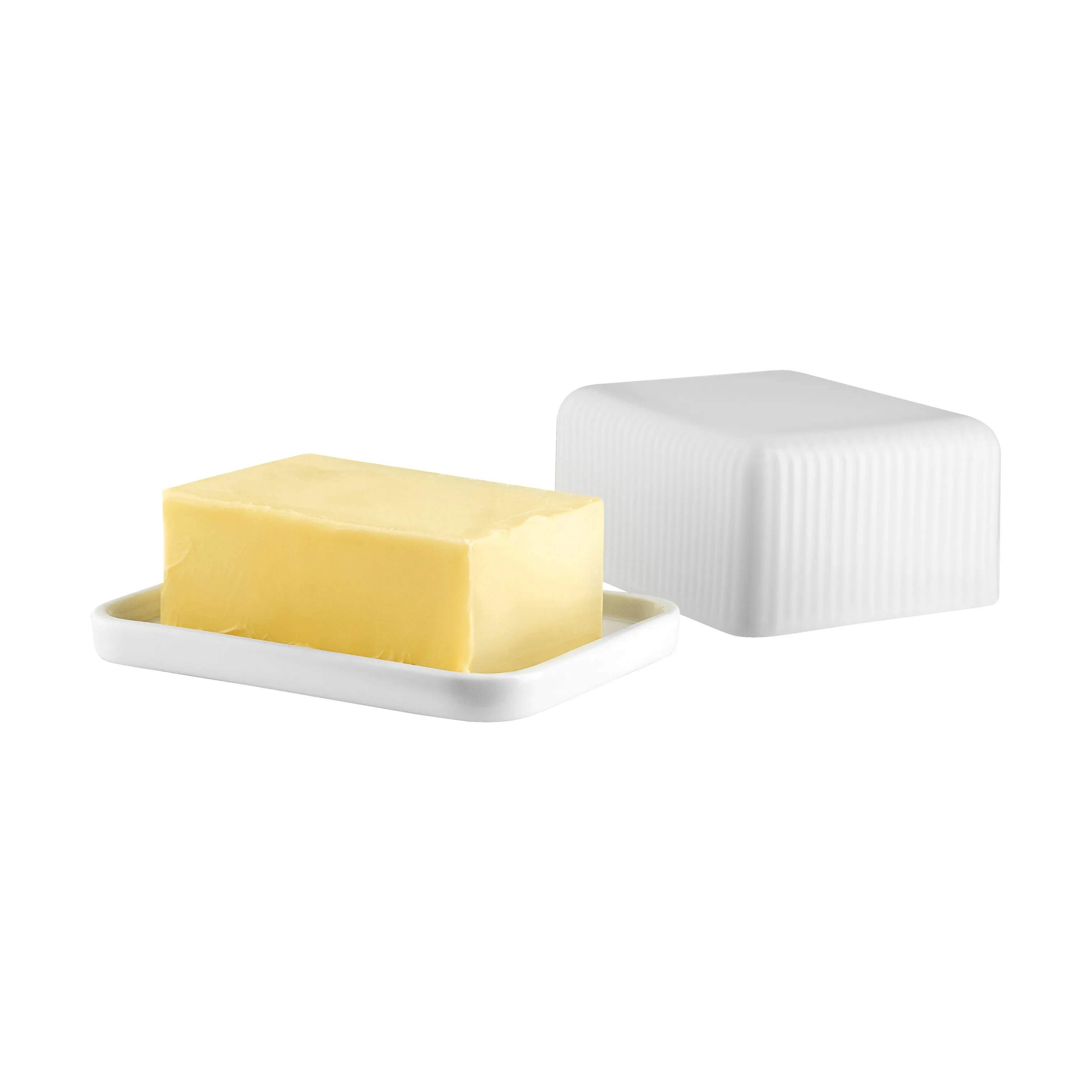 Eva Trio Smørbokse Legio Nova Smørboks i Hvid, B8 x L11 cm, 3