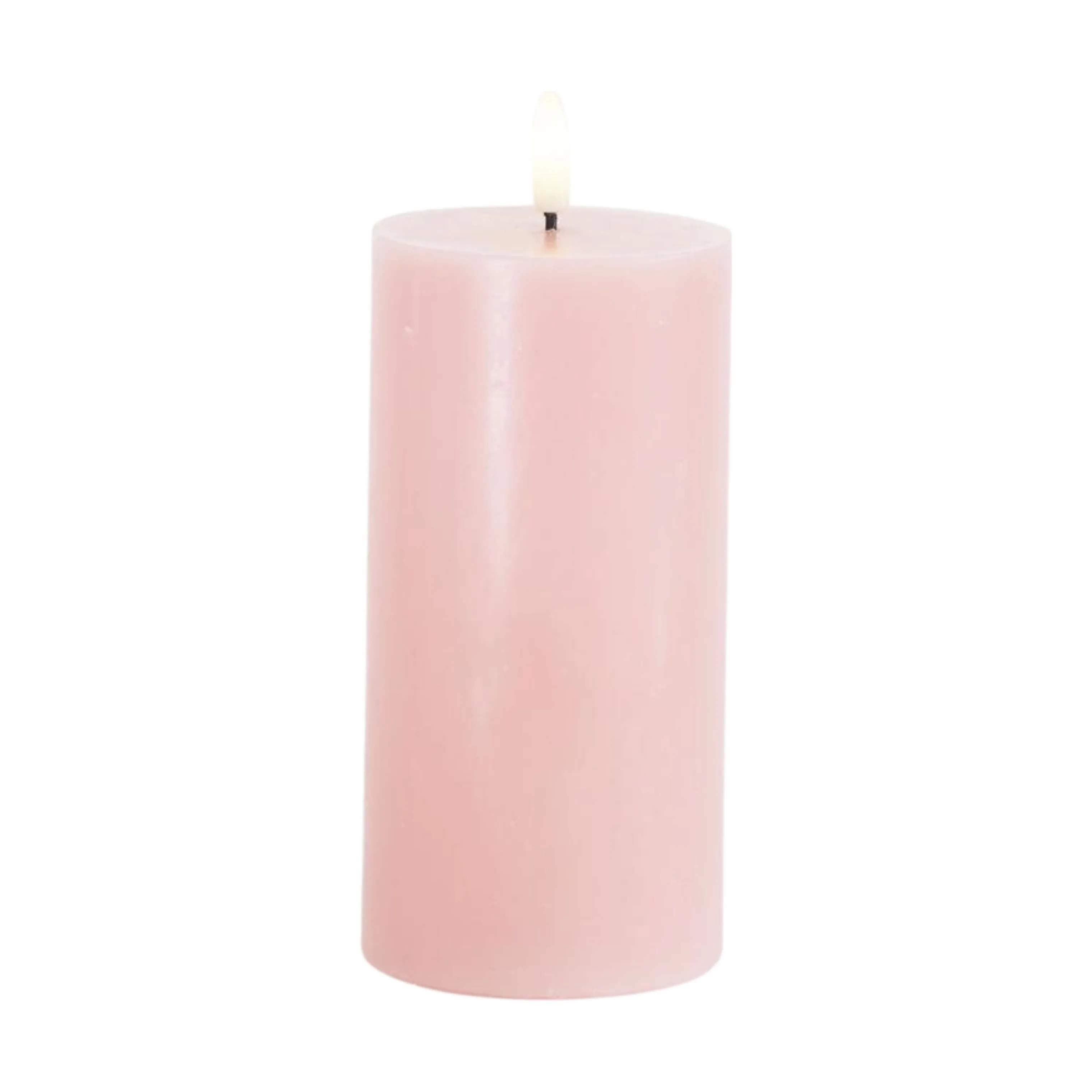 Sirius LED-lys Sille LED Bloklys i Light Pink, H15 x Ø7,5 cm, 1