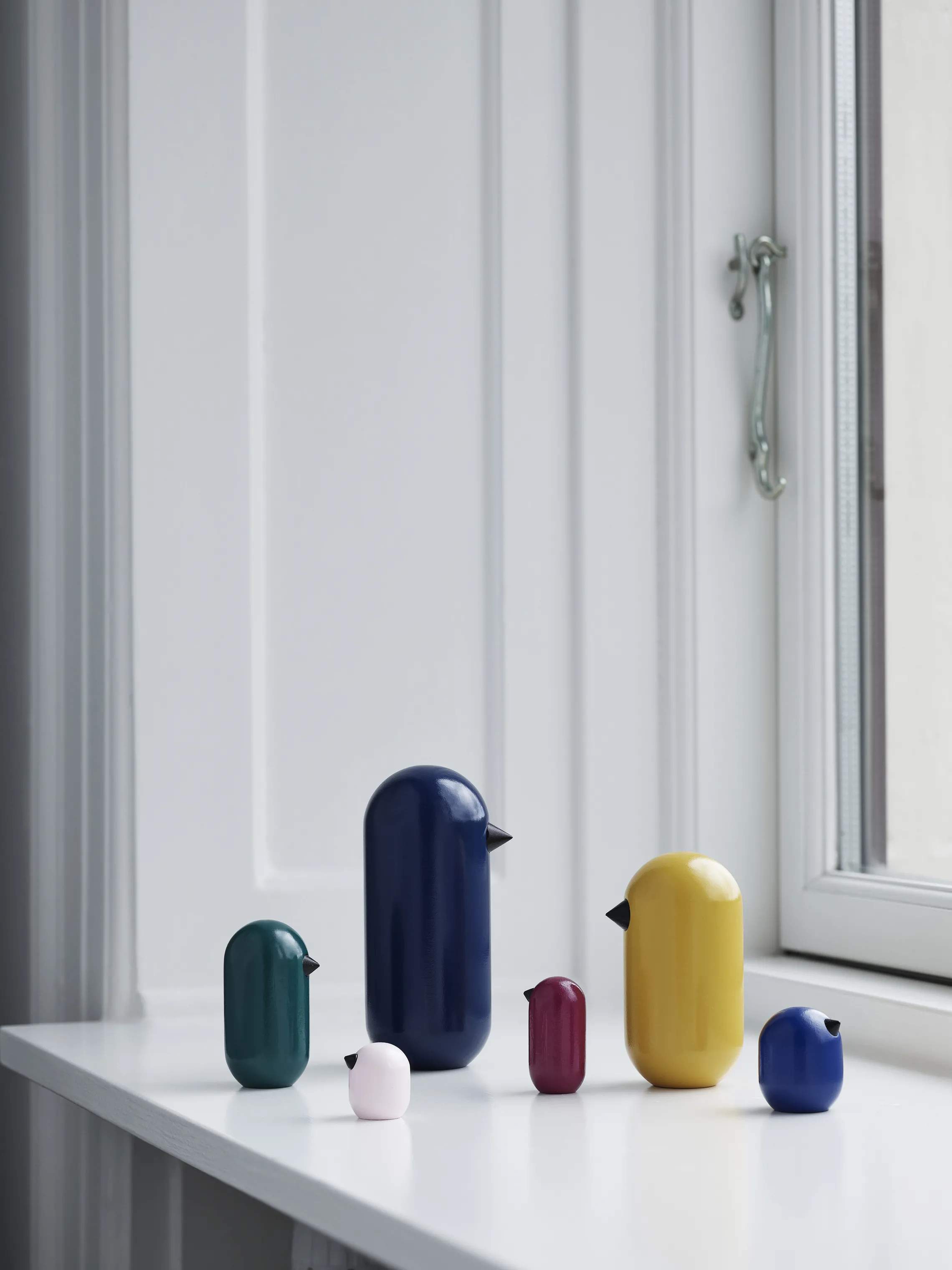 Normann Copenhagen Dyrefigurer Fugl Little Bird i Mørkeblå, 13,5 cm, 2