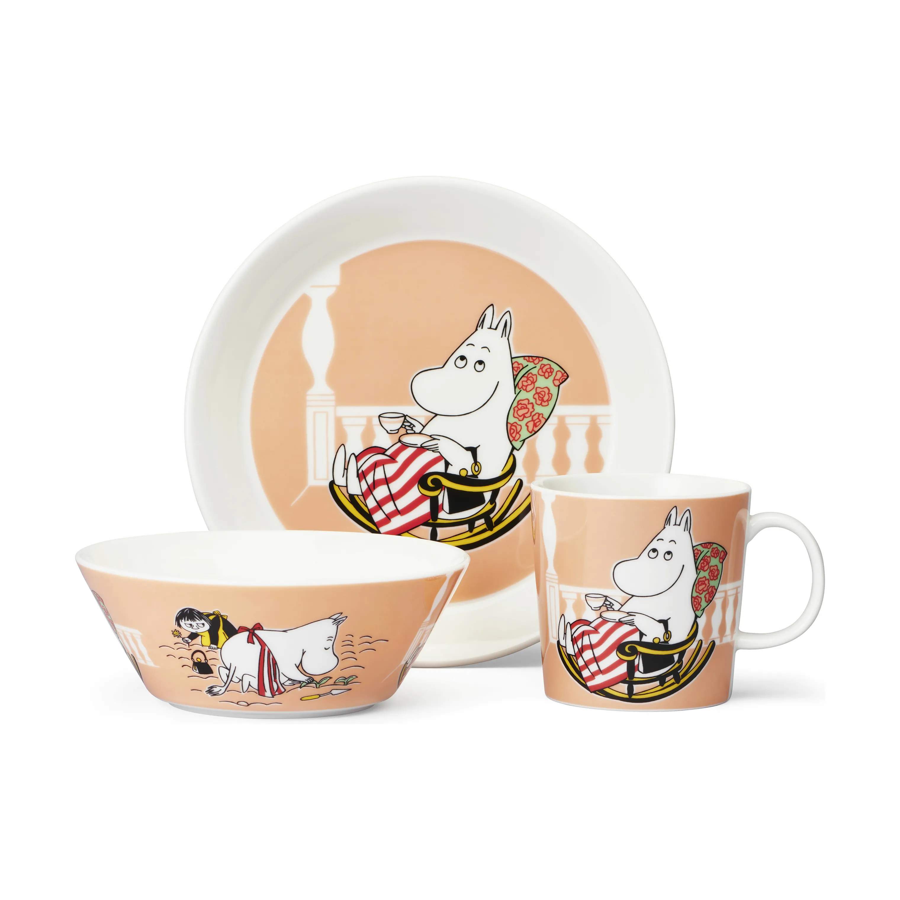 Moomin Arabia Krus og kopper med hank Ferieklar Krus - Mumimor i Mumimor/Marmelade, 30 cl, 6
