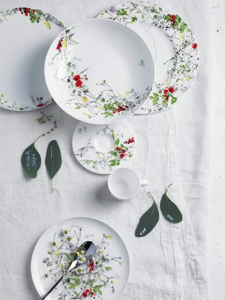 Rosenthal Frokosttallerkener Brillance Fleurs Sauvages Frokosttallerken i Hvid / Multifarvet, 2