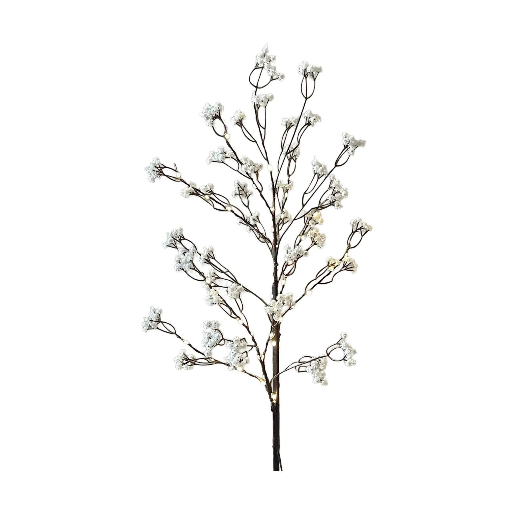 Sirius Lysdekoration Michel Kunstig Gren m. LED i Brun, 1