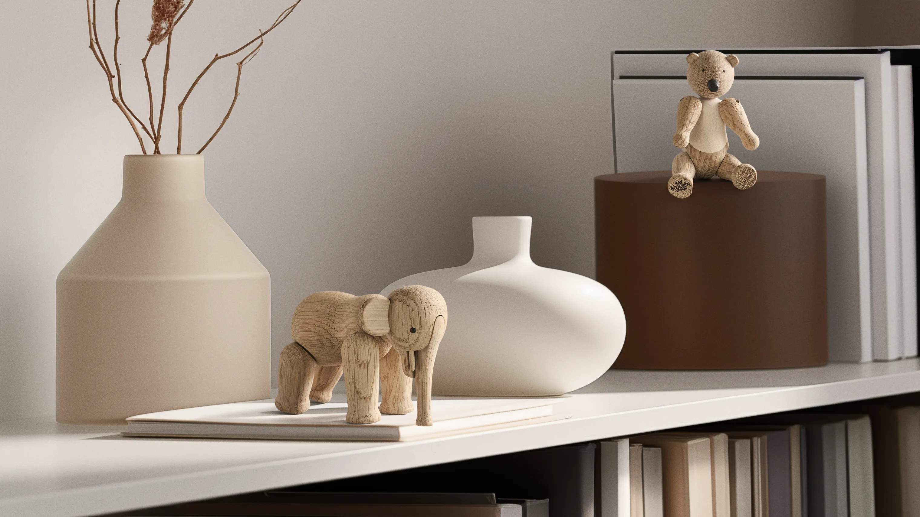 Kay Bojesen Dyrefigurer Liliput Elefant i Eg, 2