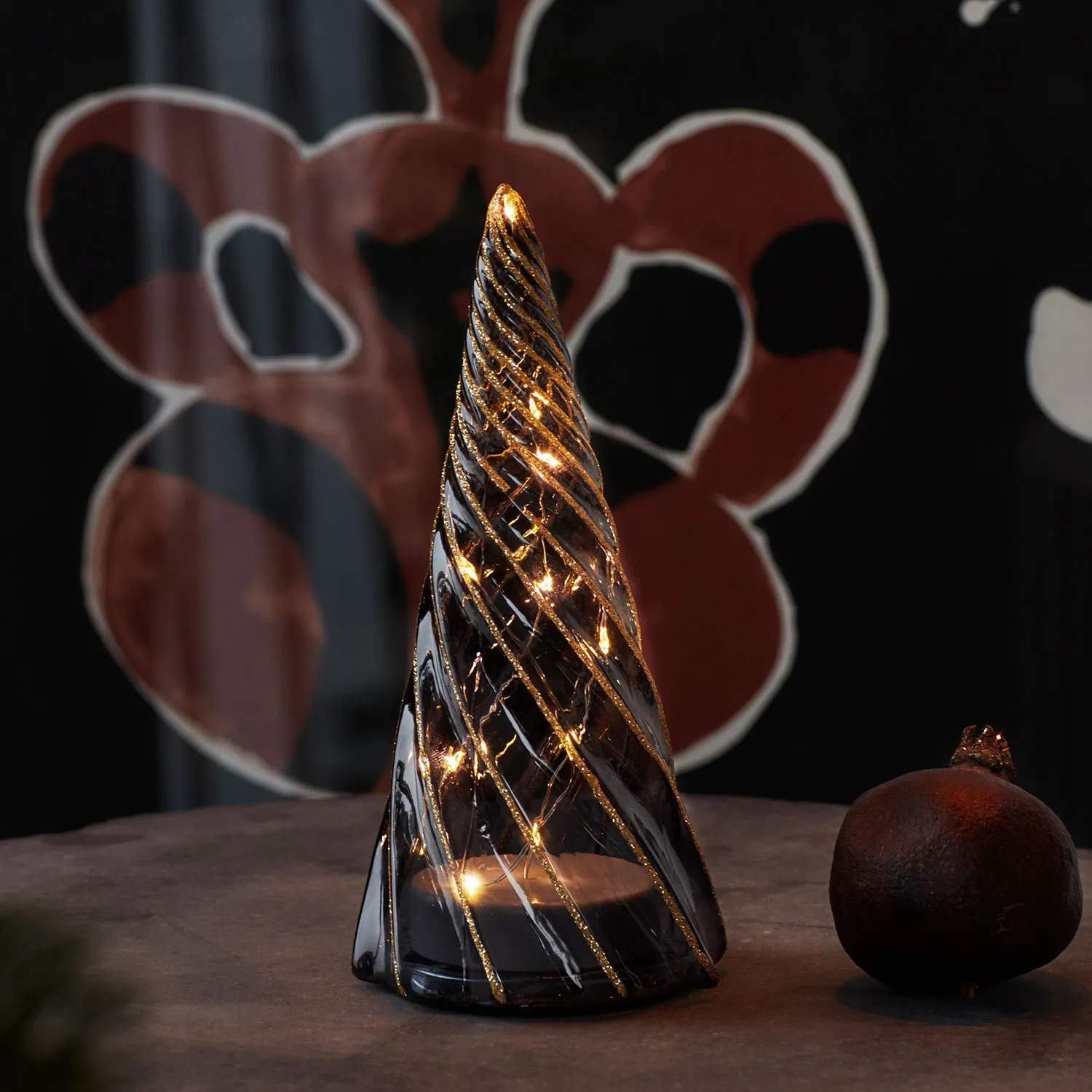 Sirius LED-lys Vilma LED Juletræ i Guld/sort, 19 cm, 2