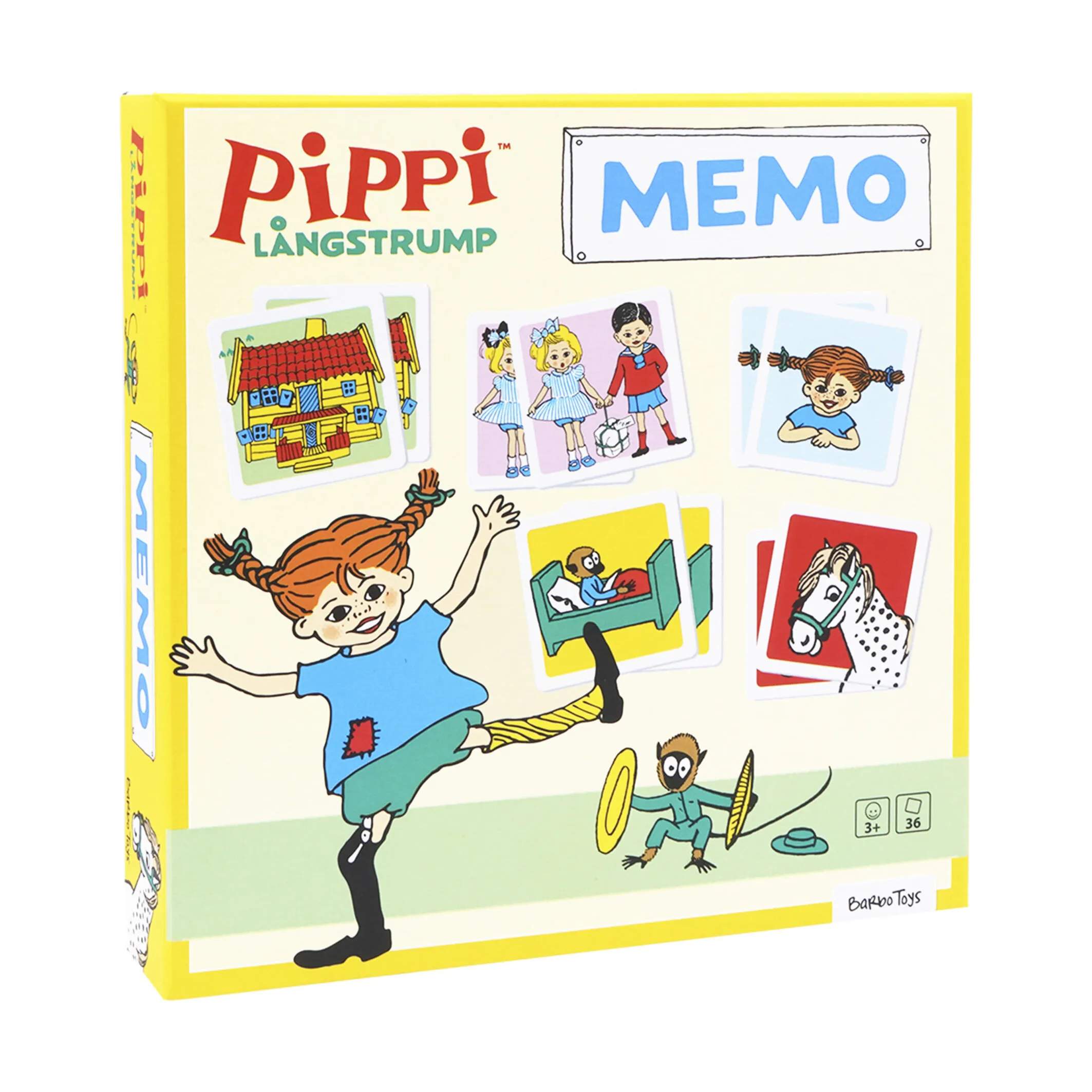 Barbo Toys Spil Pippi Langstrømpe Pippi Langstrømpe Huskespil i Multifarvet, 1