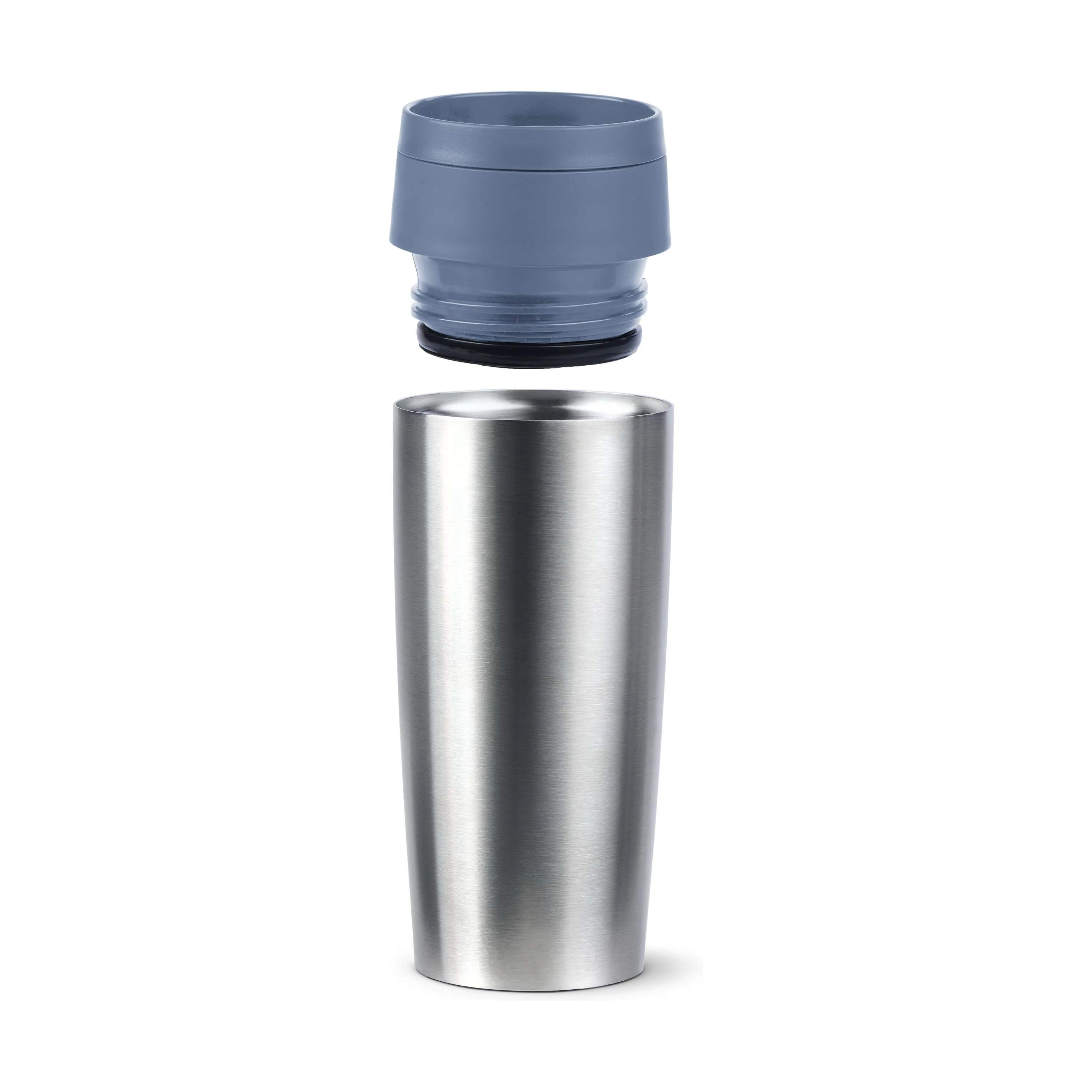 Emsa To go kopper To Go To-Go Classic Rejsekrus i Brushed stainless steel;Blue, 0.36 L, 4