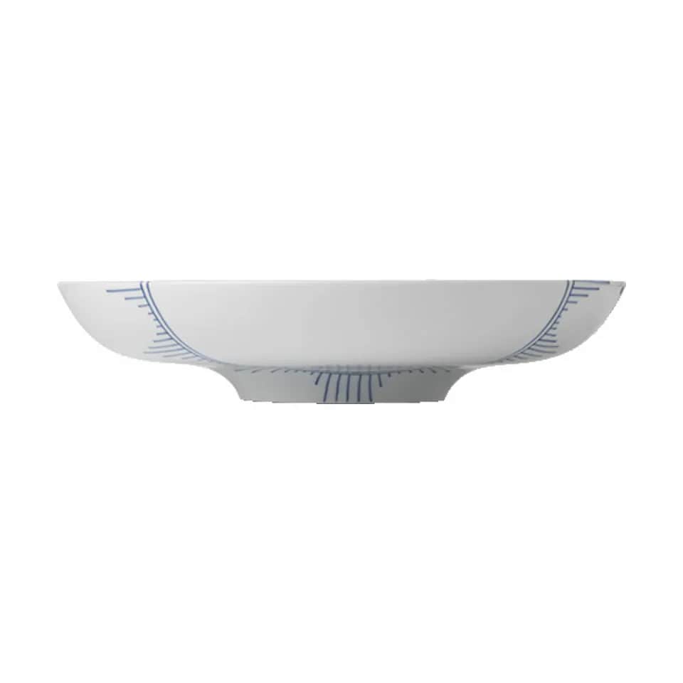 Royal Copenhagen Serveringsfade Blå Mega Riflet Fad i 34 cm, 6