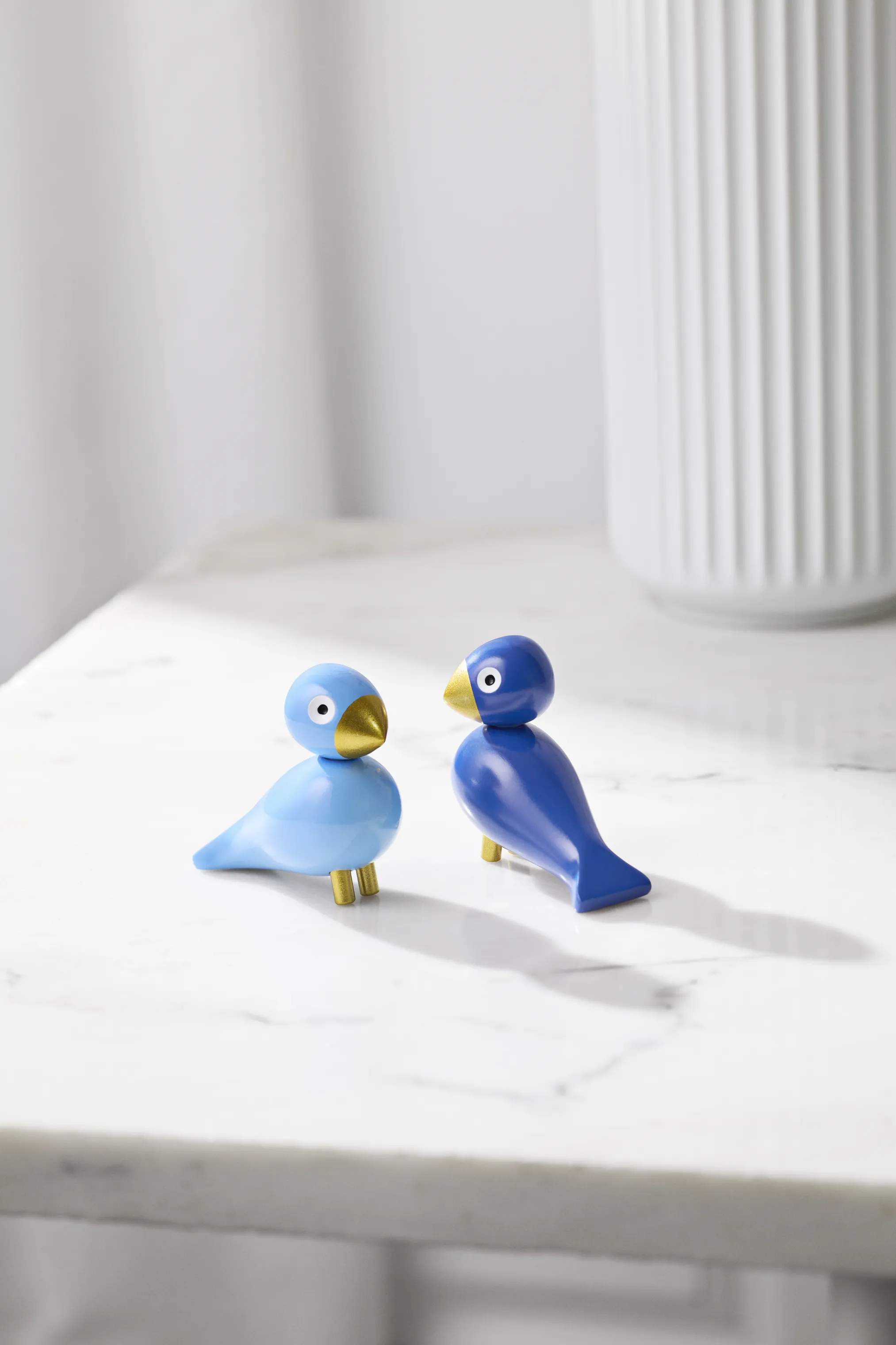Kay Bojesen Dyrefigurer Birds Fugle 2026 -2 stk. i Blå/Lys Blå, 3