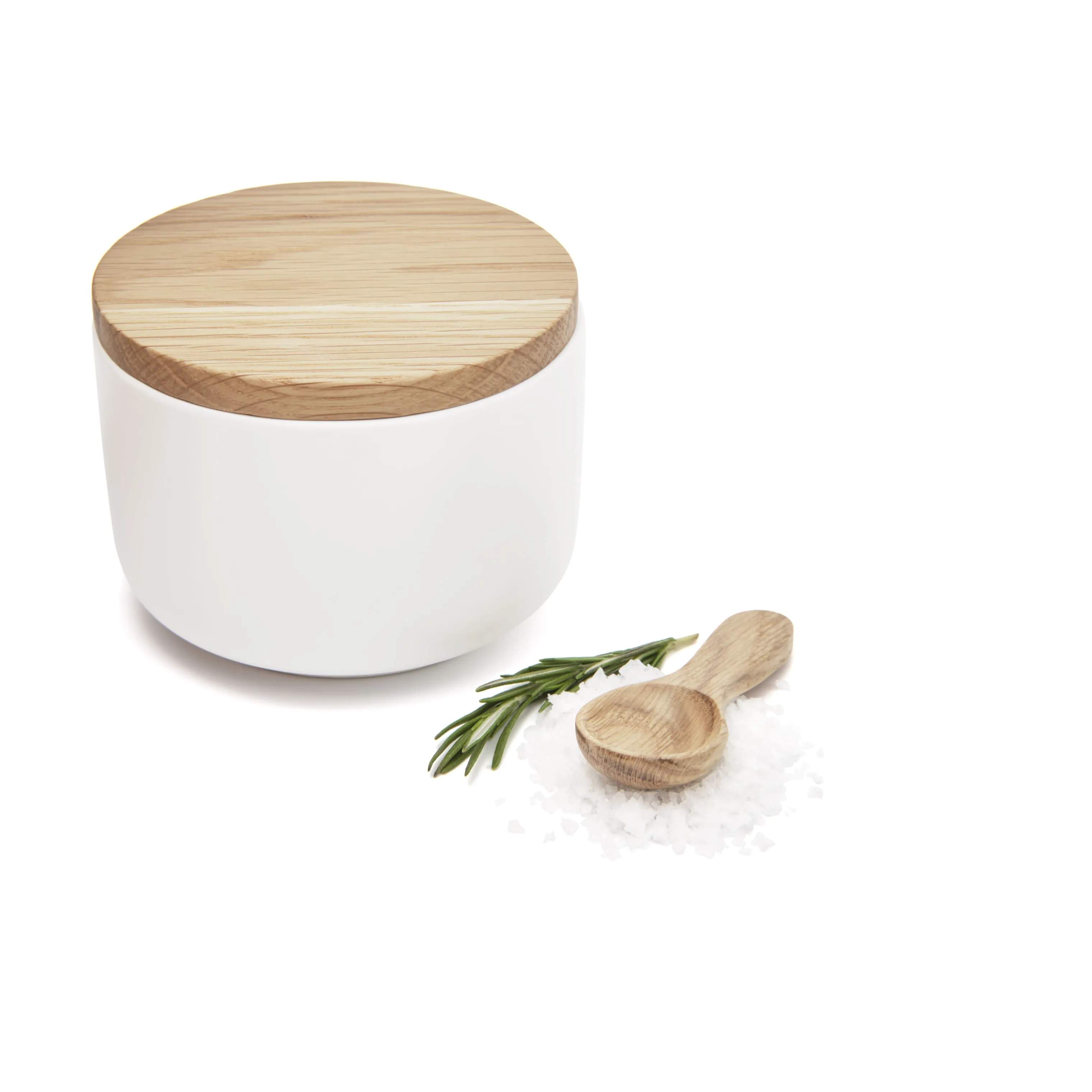 Cook & Baker Saltkar Saltkar m. ske og låg i Hvid, 5