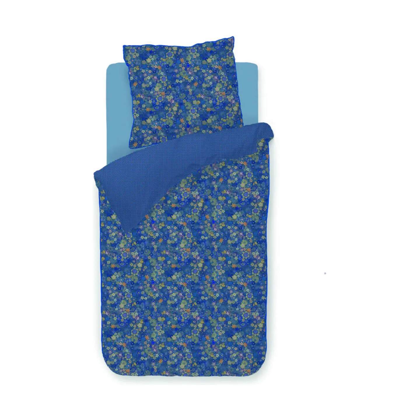 Tutti i Fior Sengetøj, dark blue, large