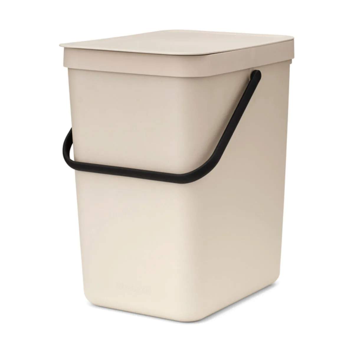 Brabantia Spande uden pedal Sort & Go Affaldsspand i Soft Beige, 25 L, 1
