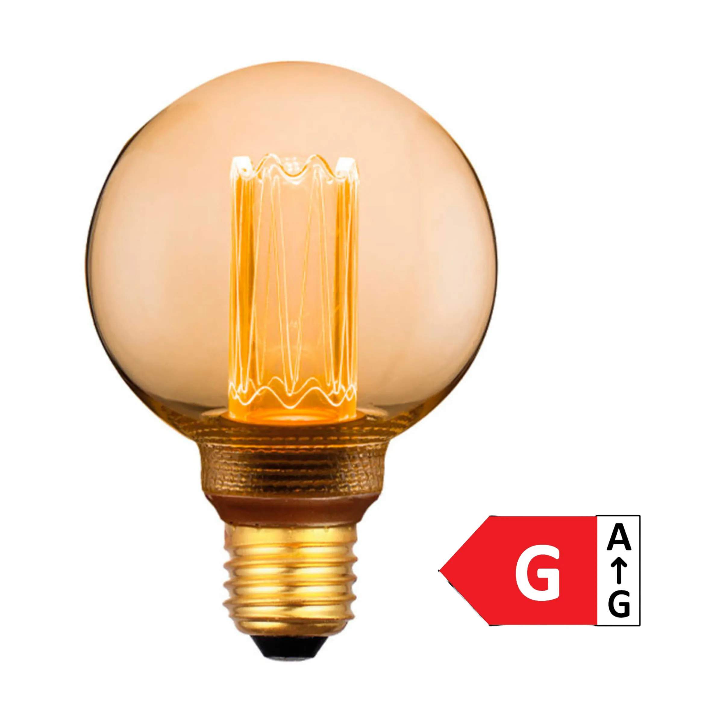 Colors Mini Globe LED Lyspære, amber, large