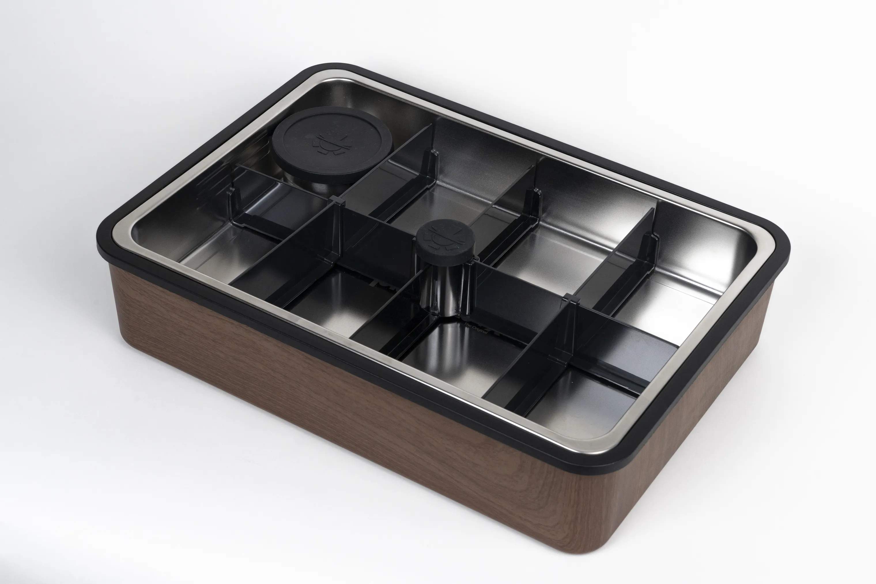 Platterbox Opbevaringsbokse Snack Box Tilbehørssæt - 21 dele i Valnød, 7