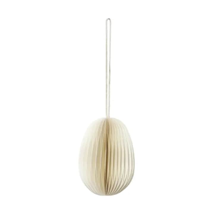 Broste Copenhagen Påskeæg og ophæng Megan Papir Ornament i Hvid, 1