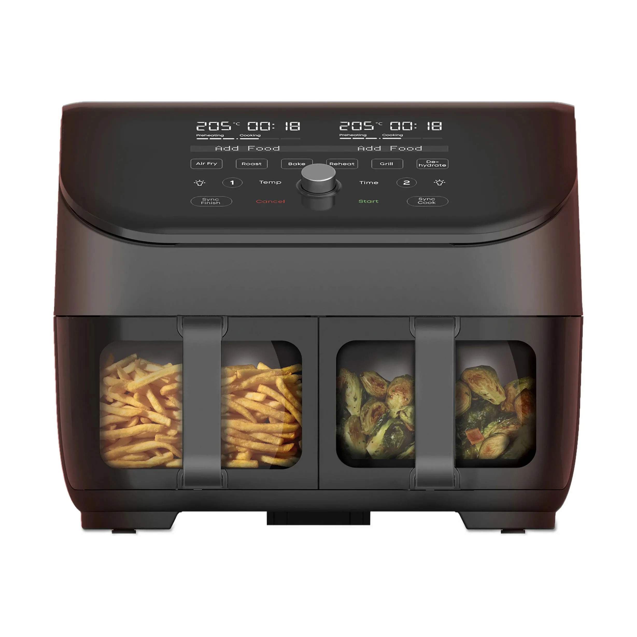 Instant Airfryers Vortex Plus Dual ClearCook Airfryer i Black, 4