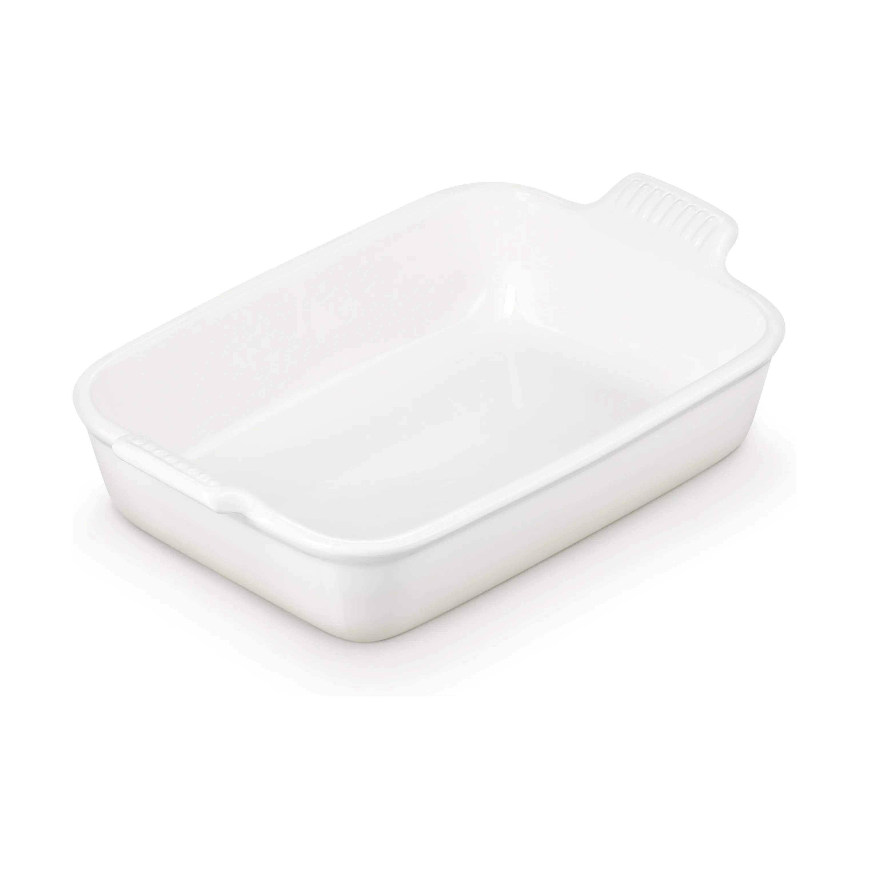 Le Creuset Ovnfaste fade Heritage Ovnfast Fad i Meringue, B20 x L32 cm, 4